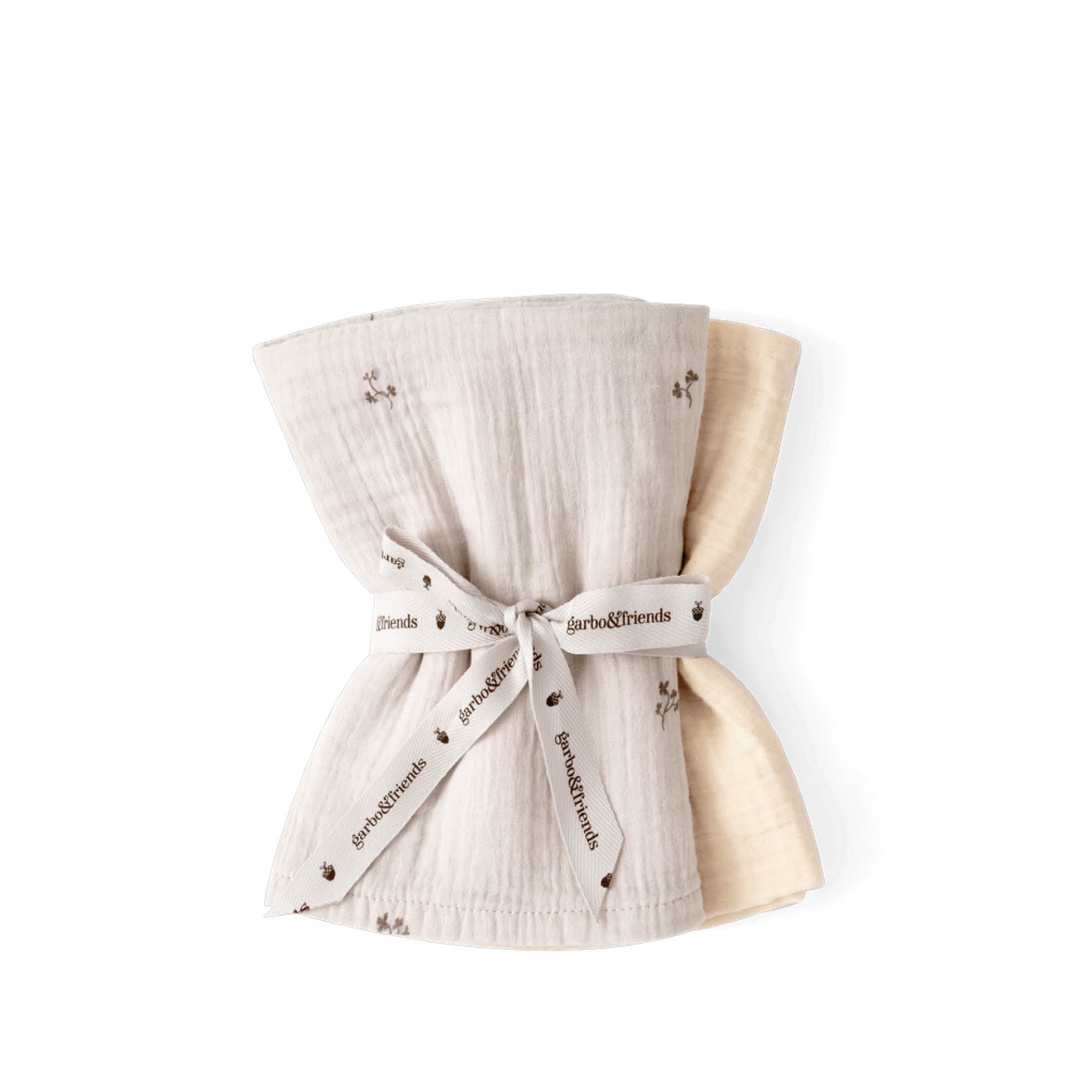Musselin Swaddle in folia ecru - 2er Set