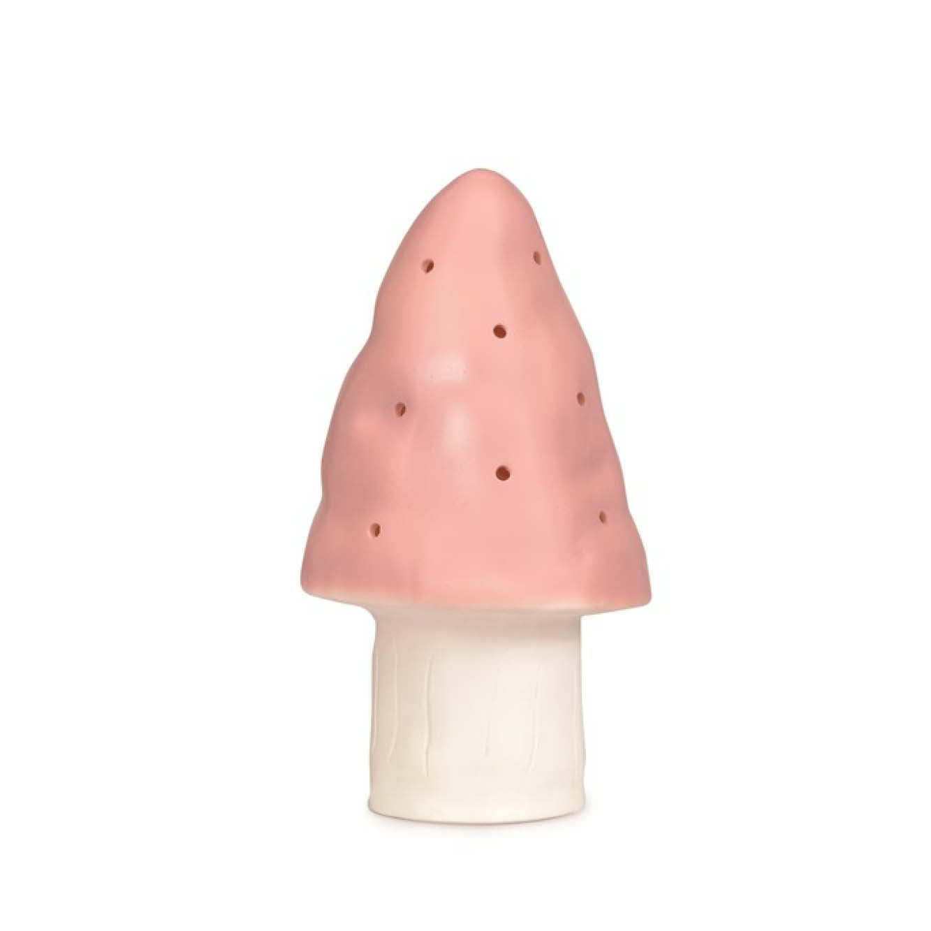Kleine Pilzlampe in vintage rosa