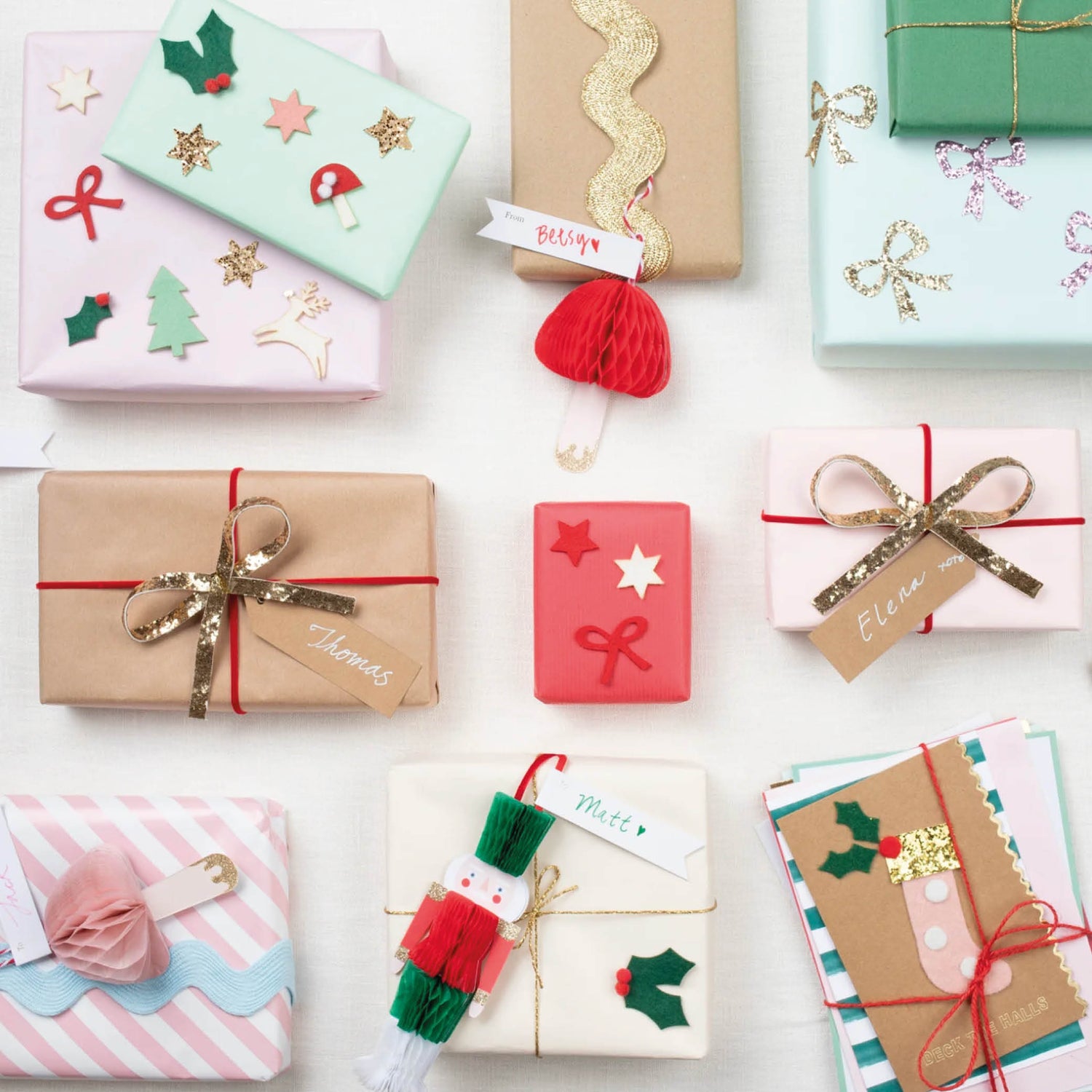 Sparkly Bow Gift Tags