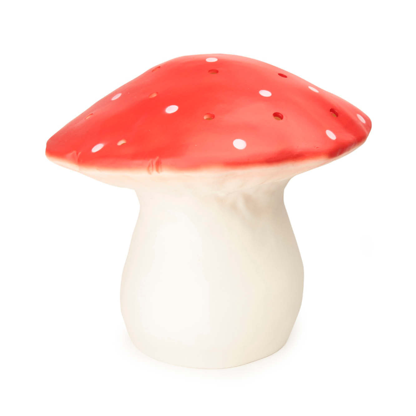 Große Pilzlampe in rot