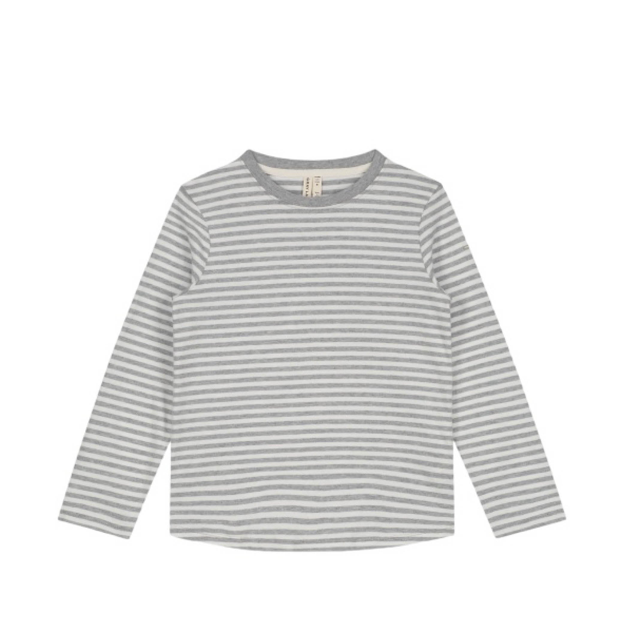 Langärmliges T-Shirt in grey melange/off-white