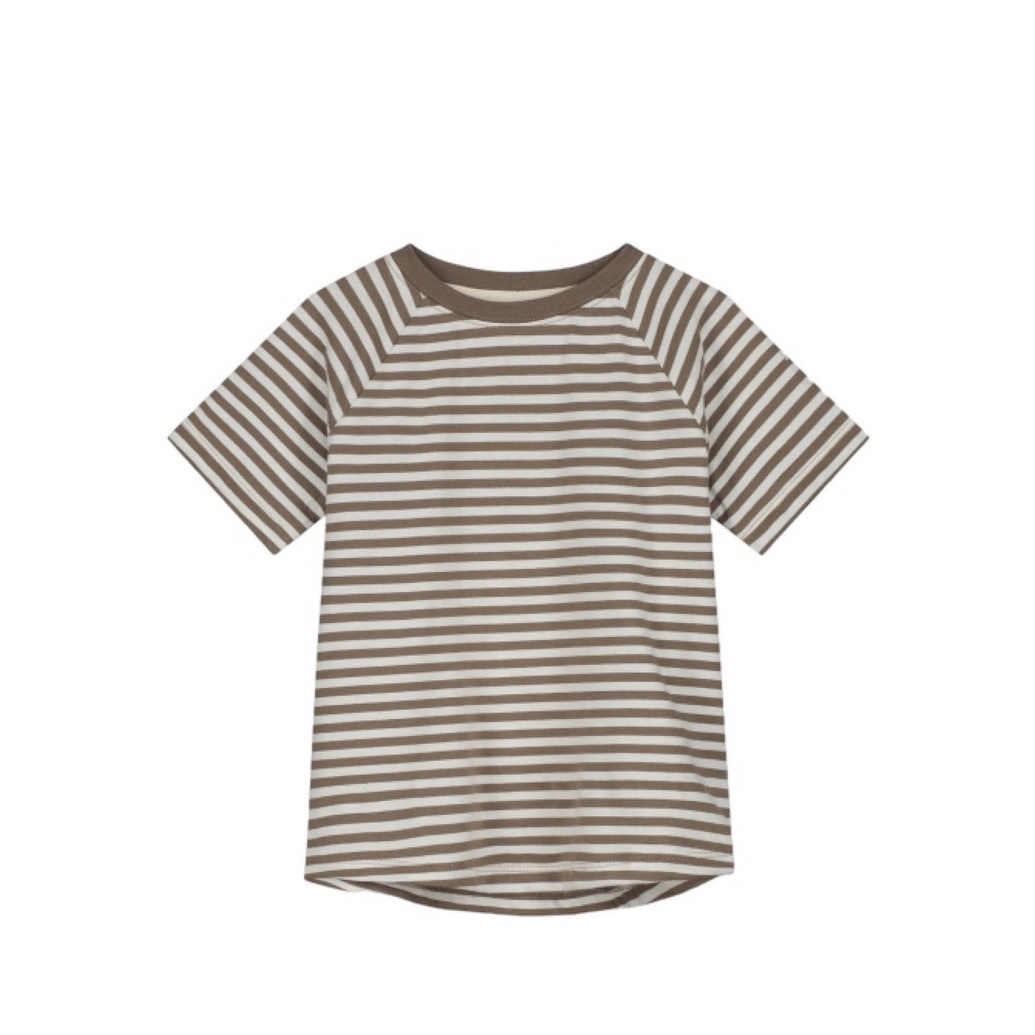 Short-sleeved T-Shirt in brownie/off-white