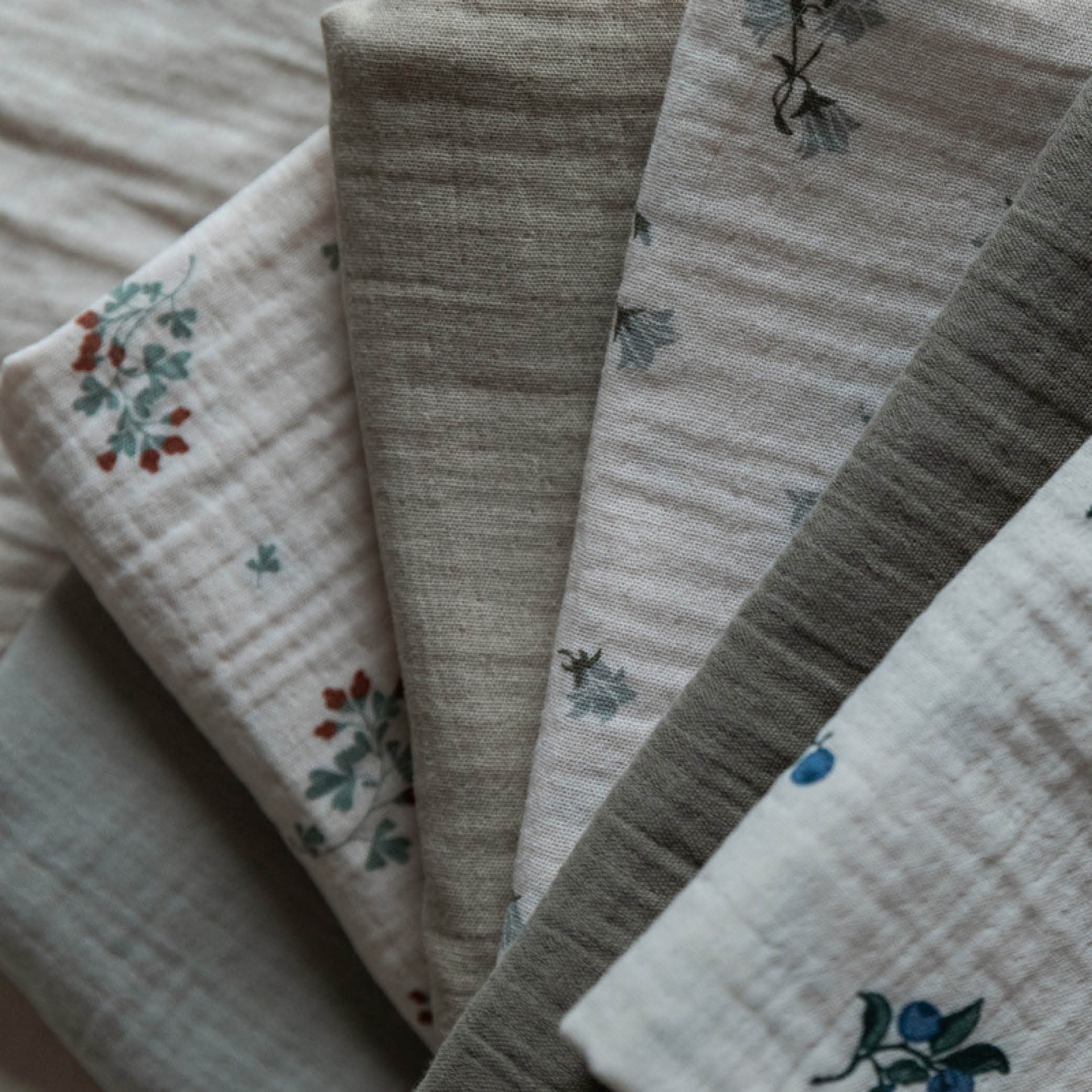 Musselin Swaddle in clover - 2er Set
