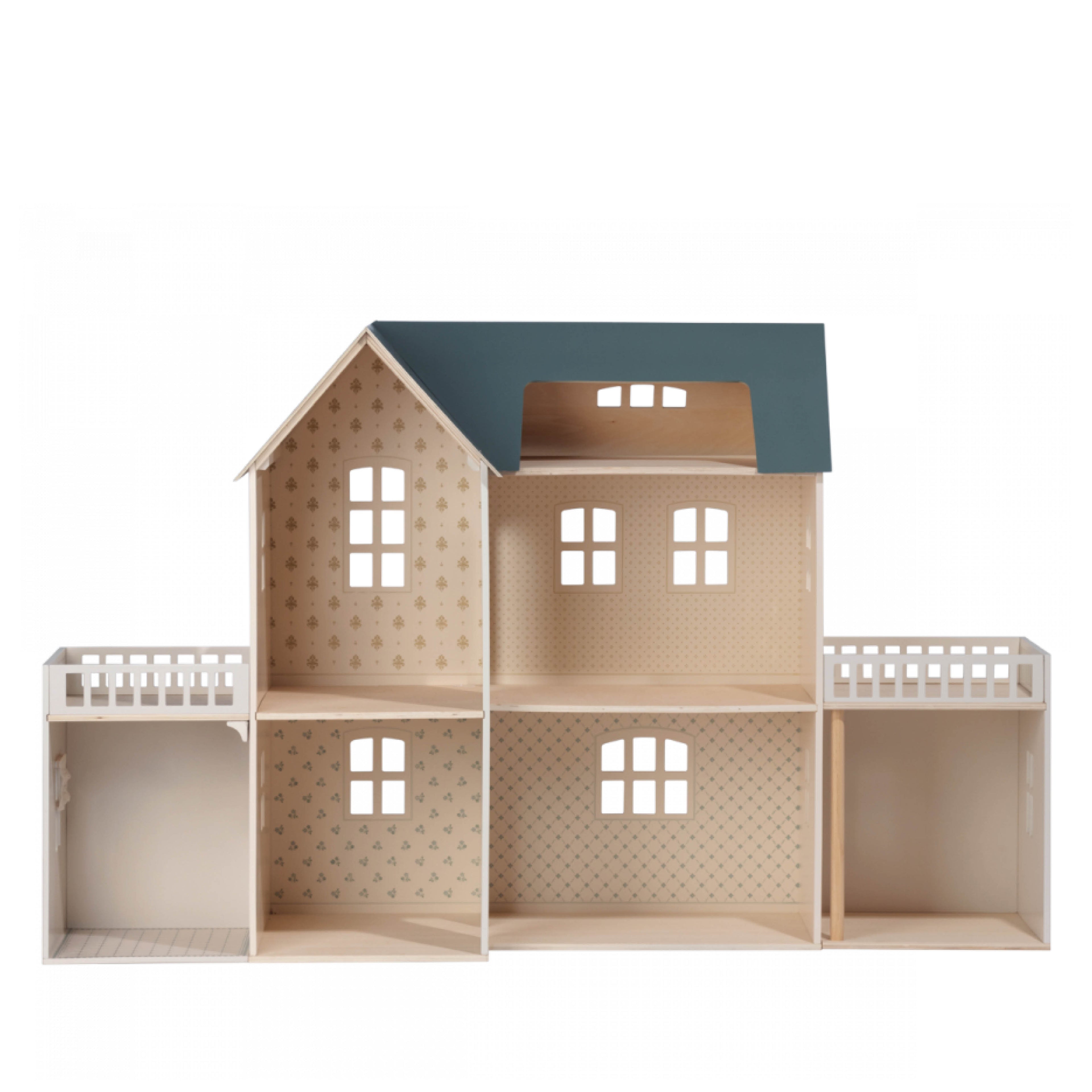 Das große Miniatur Puppenhaus mit Tapete