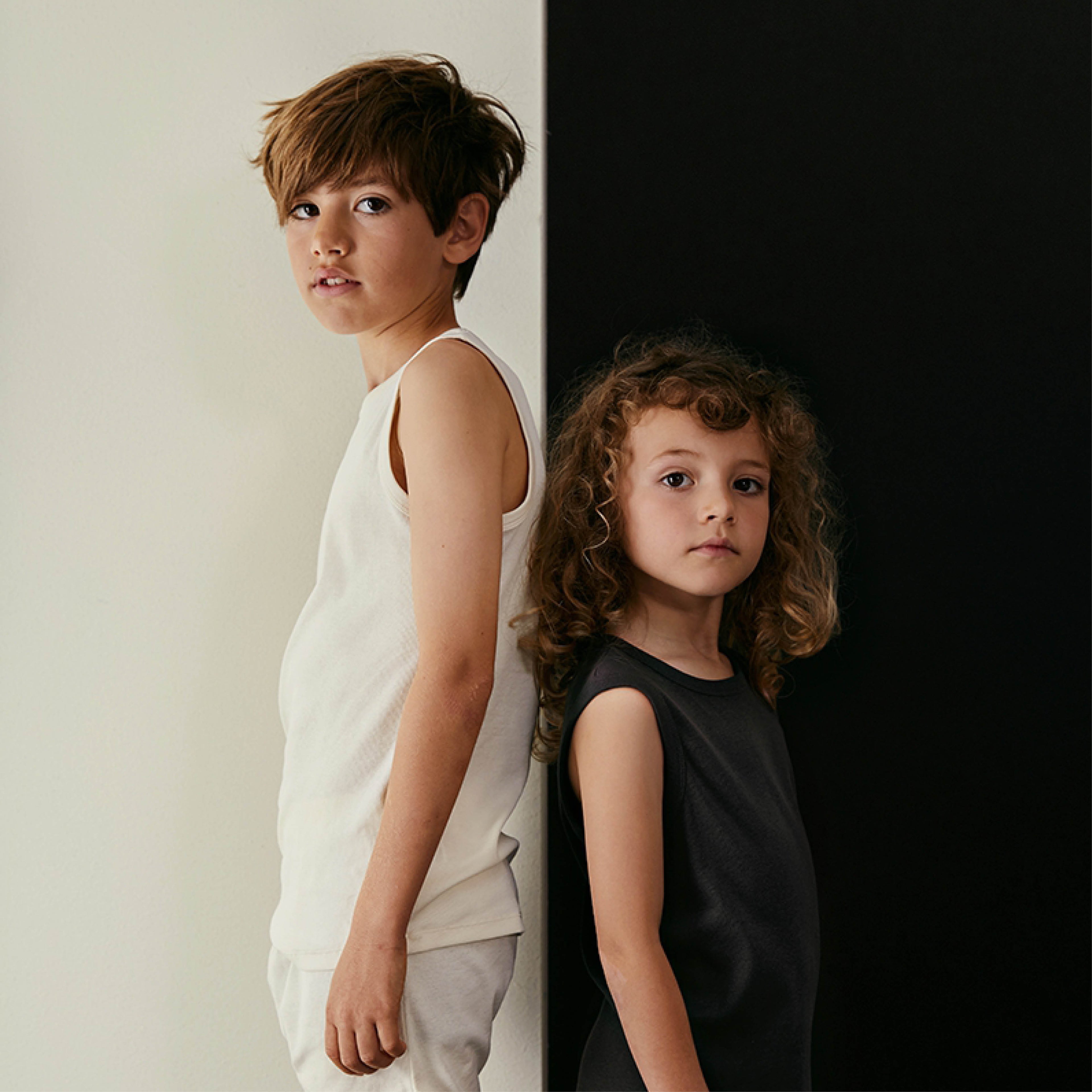 Ärmelloses Top in cream - 2er Set
