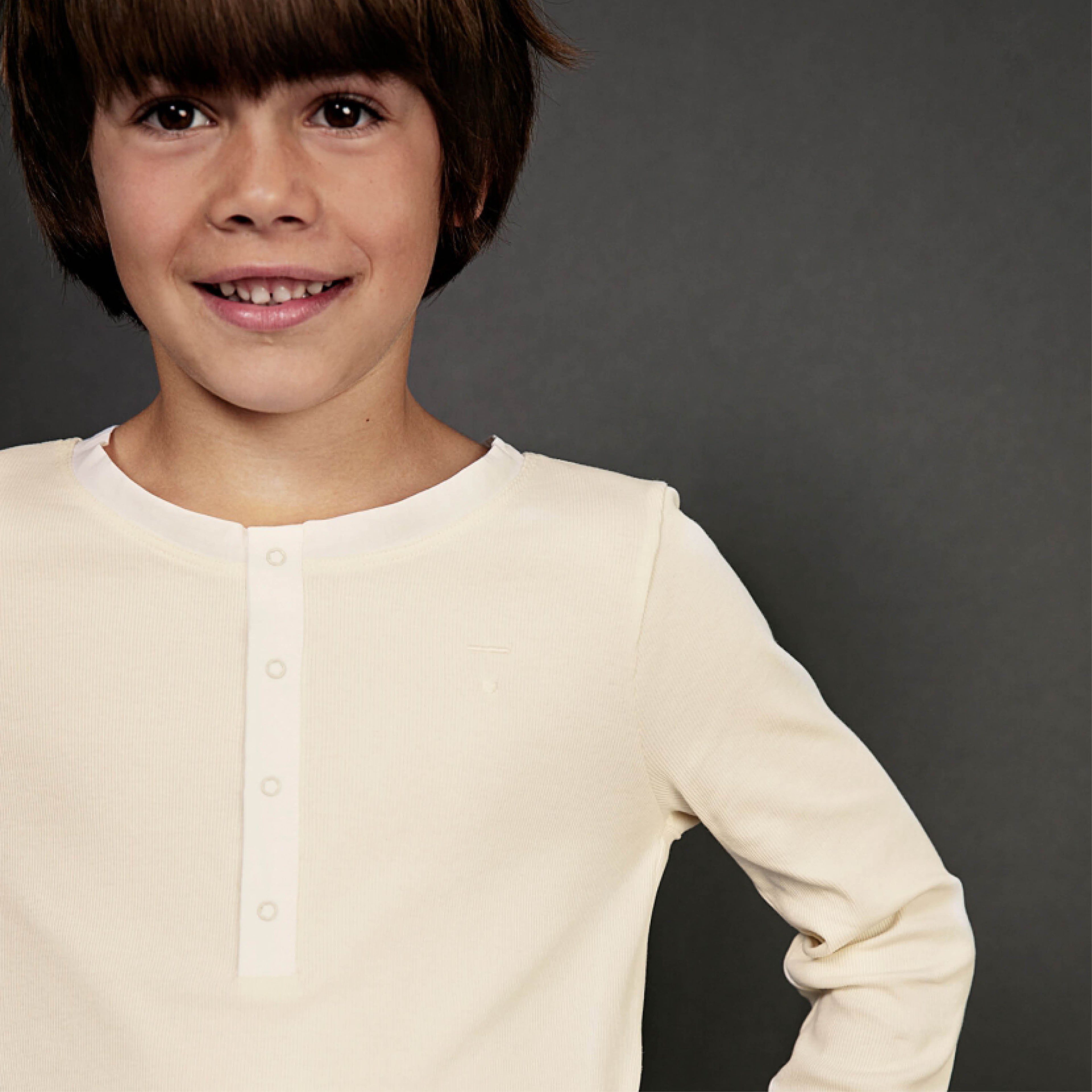 Langärmliges T-Shirt in cream