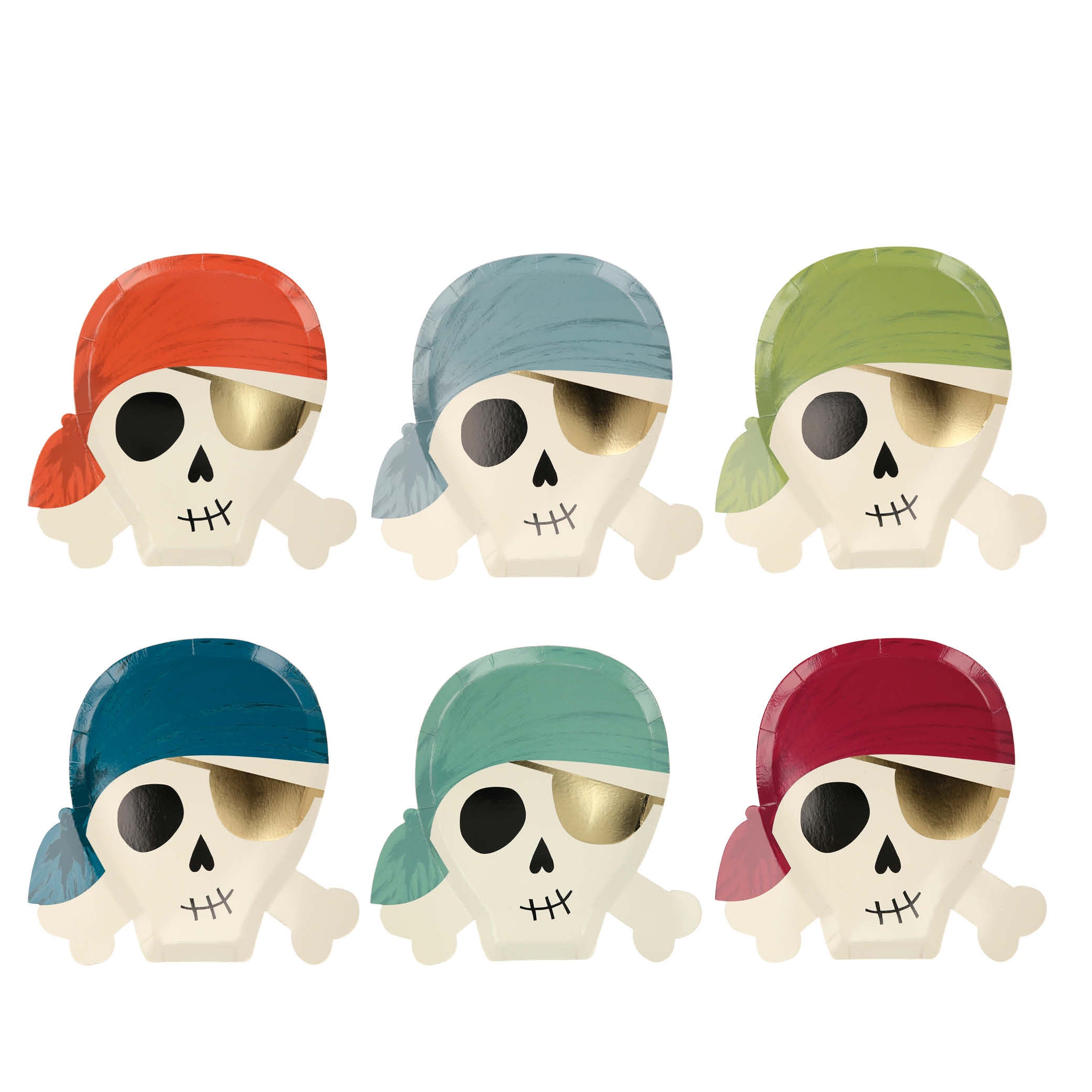 Piraten Papierteller - 8er Set