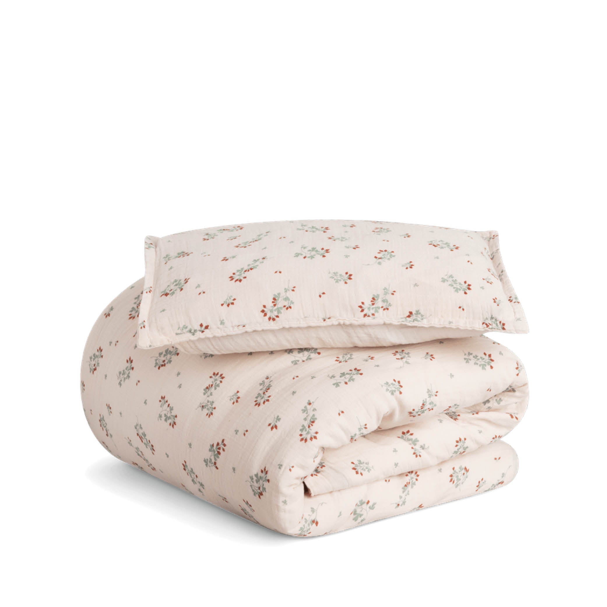 Musselin Kinderbettwäsche in clover