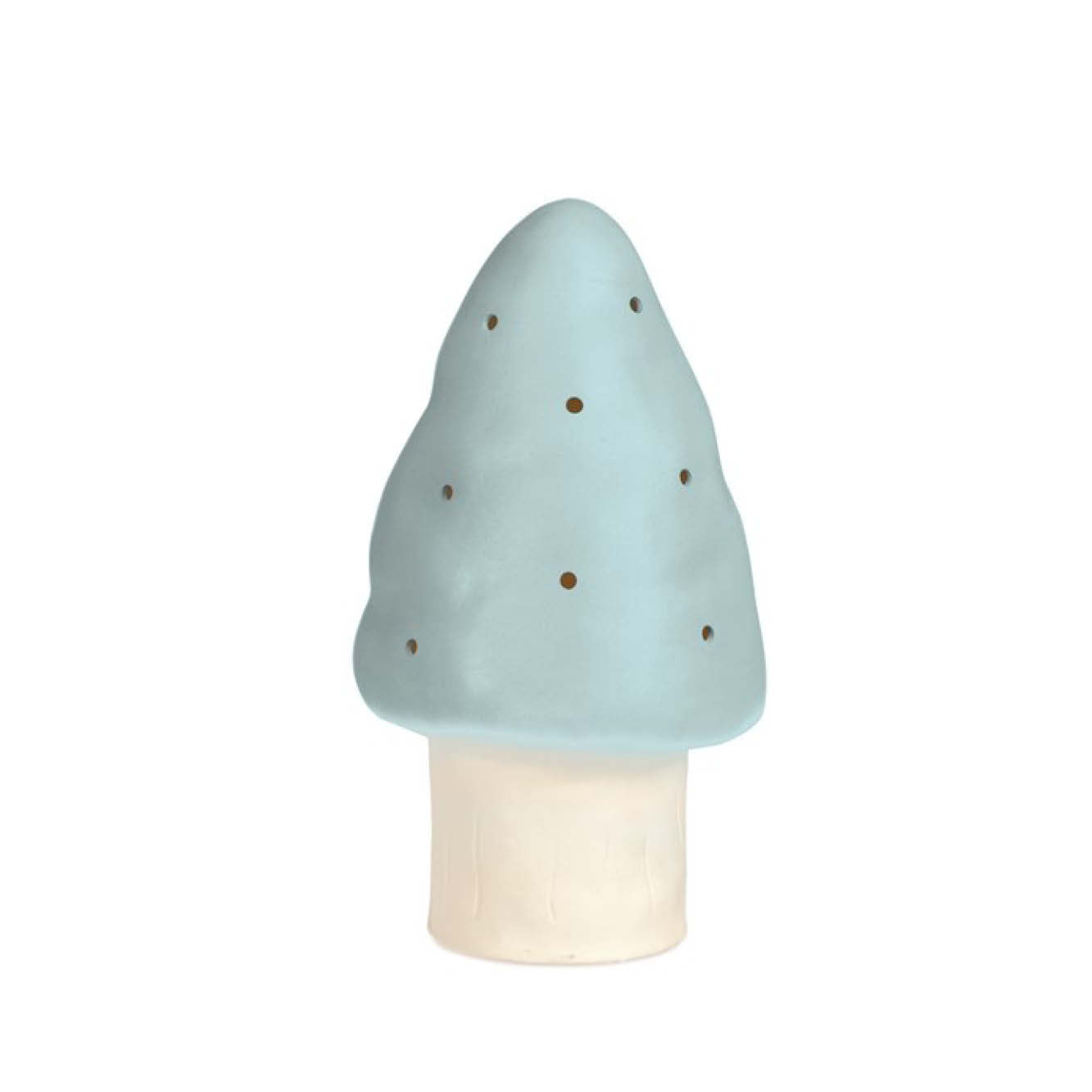 Kleine Pilzlampe in hellblau