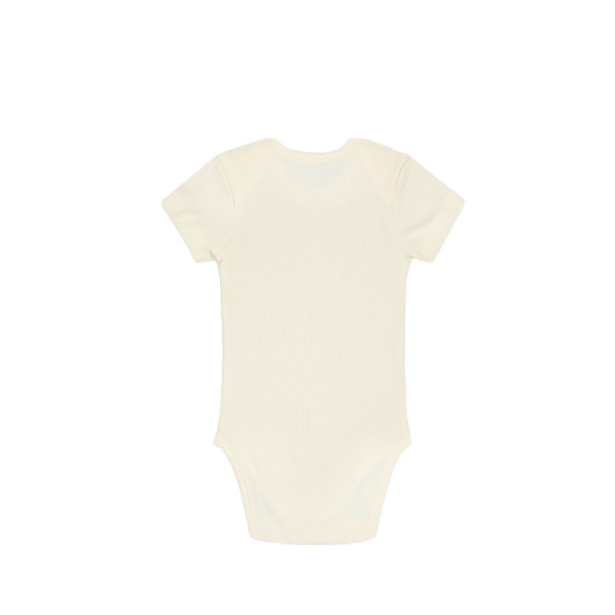 Kurzärmliges Baby Body Set in cream