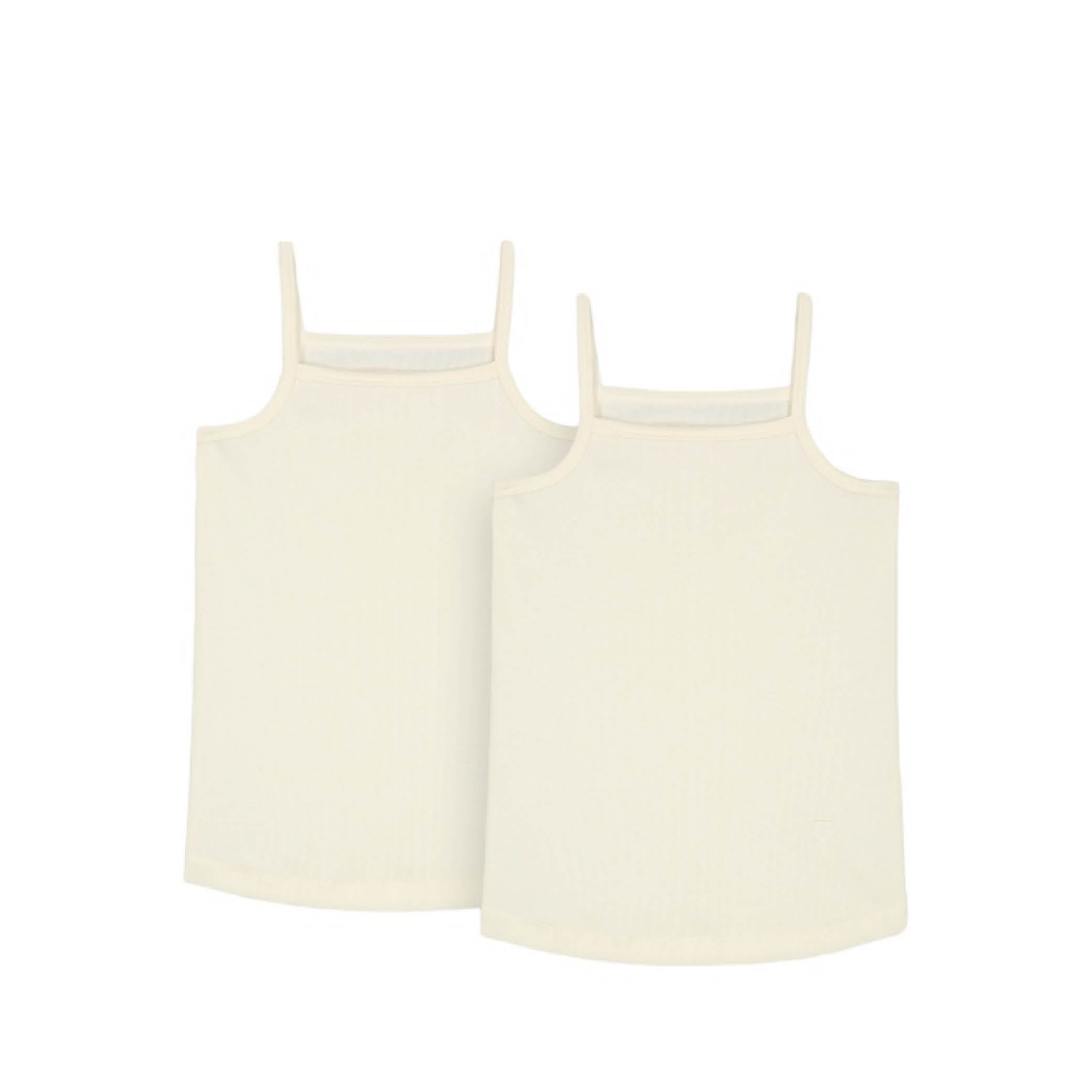 Riemchen-Top in cream - 2er Set