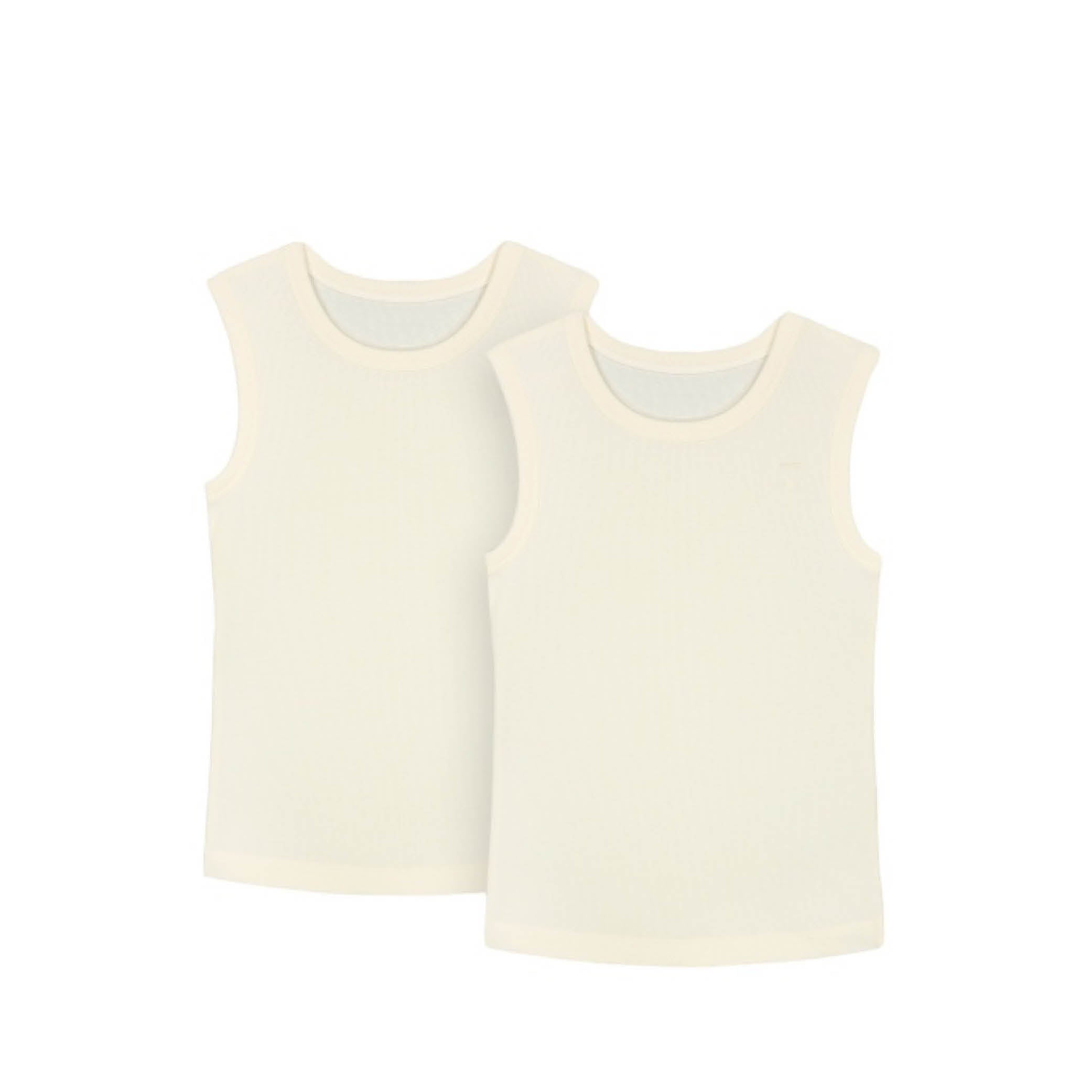 Ärmelloses Top in cream - 2er Set