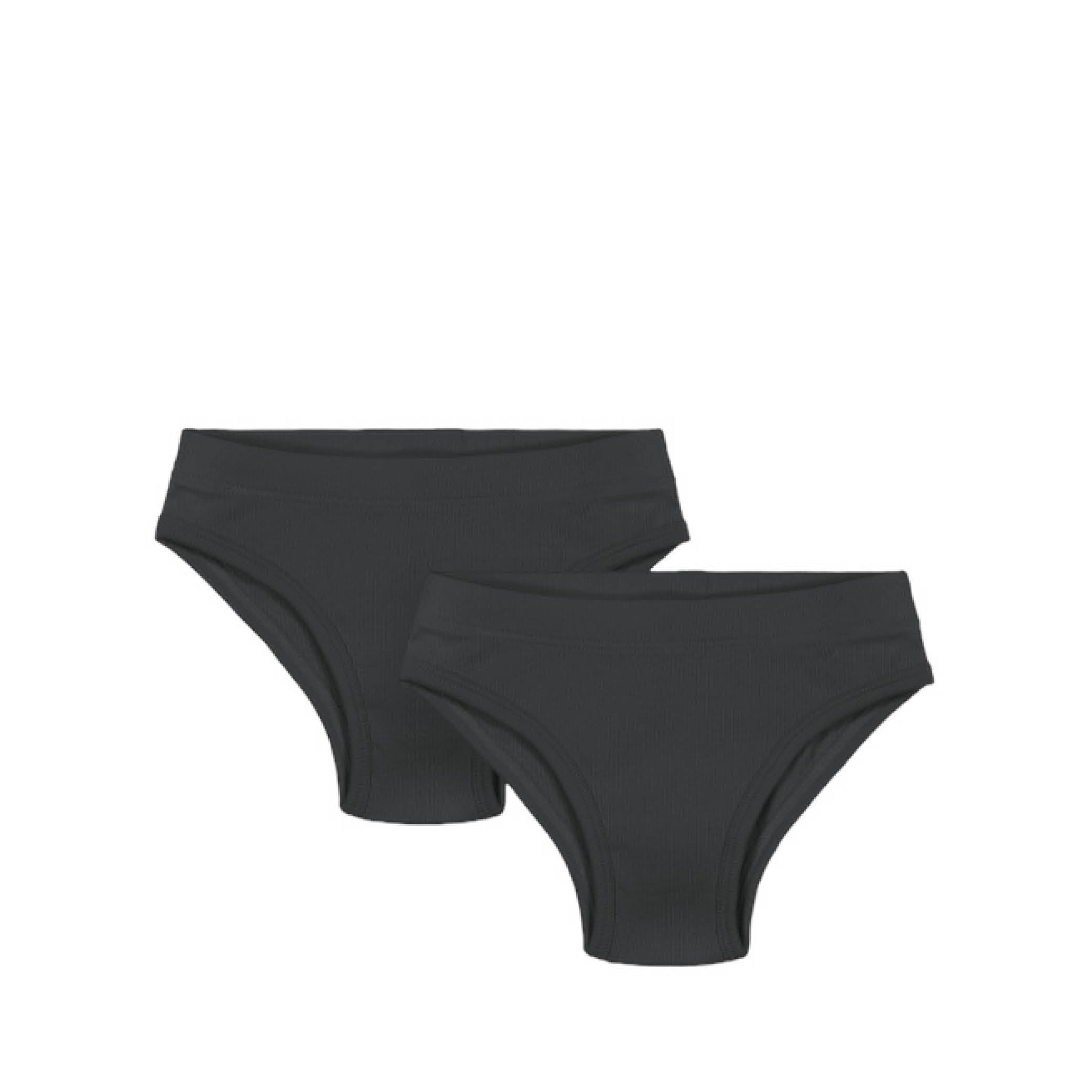 Briefs in nearly black - 2er Set