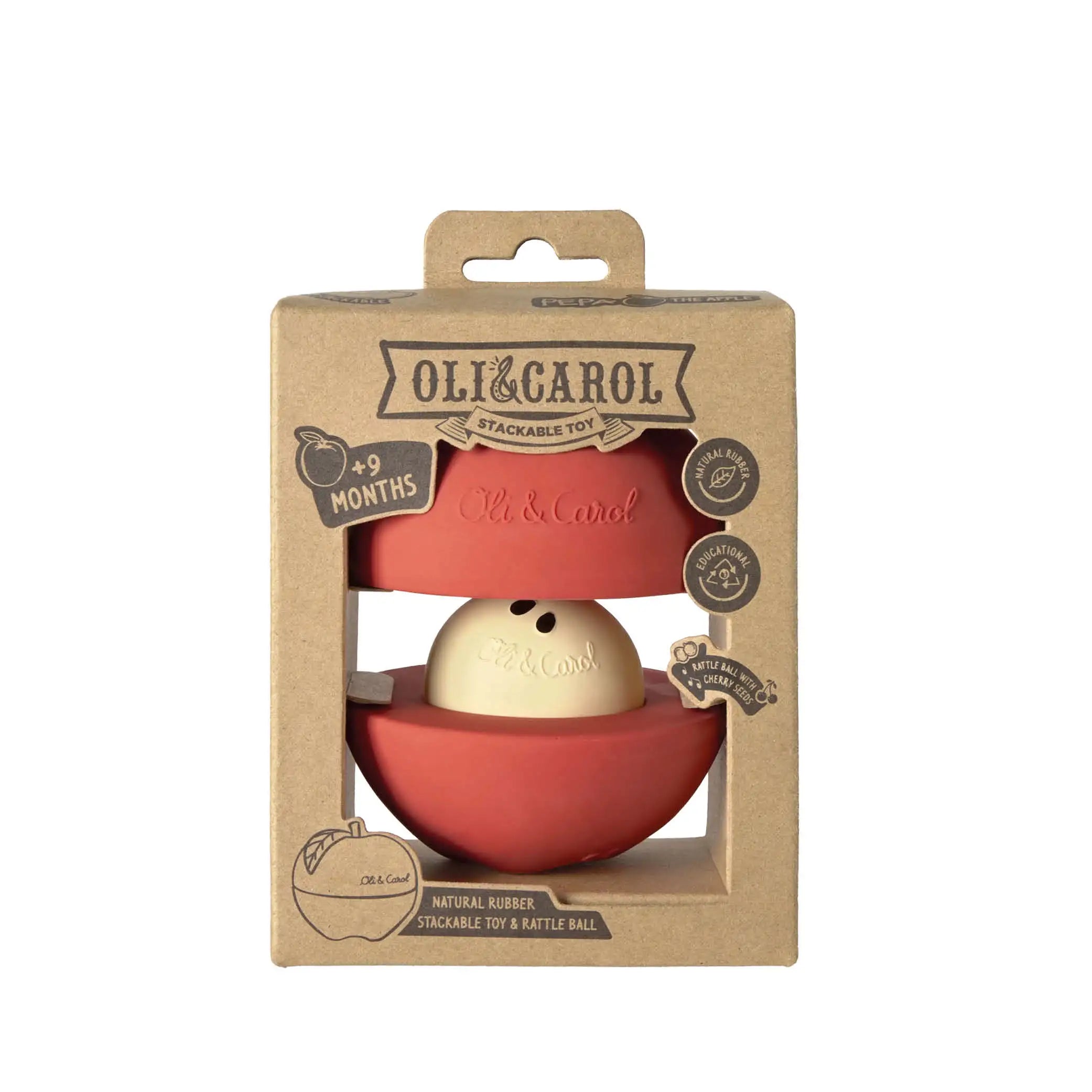 Stacking Toy & Rattle Ball Apple