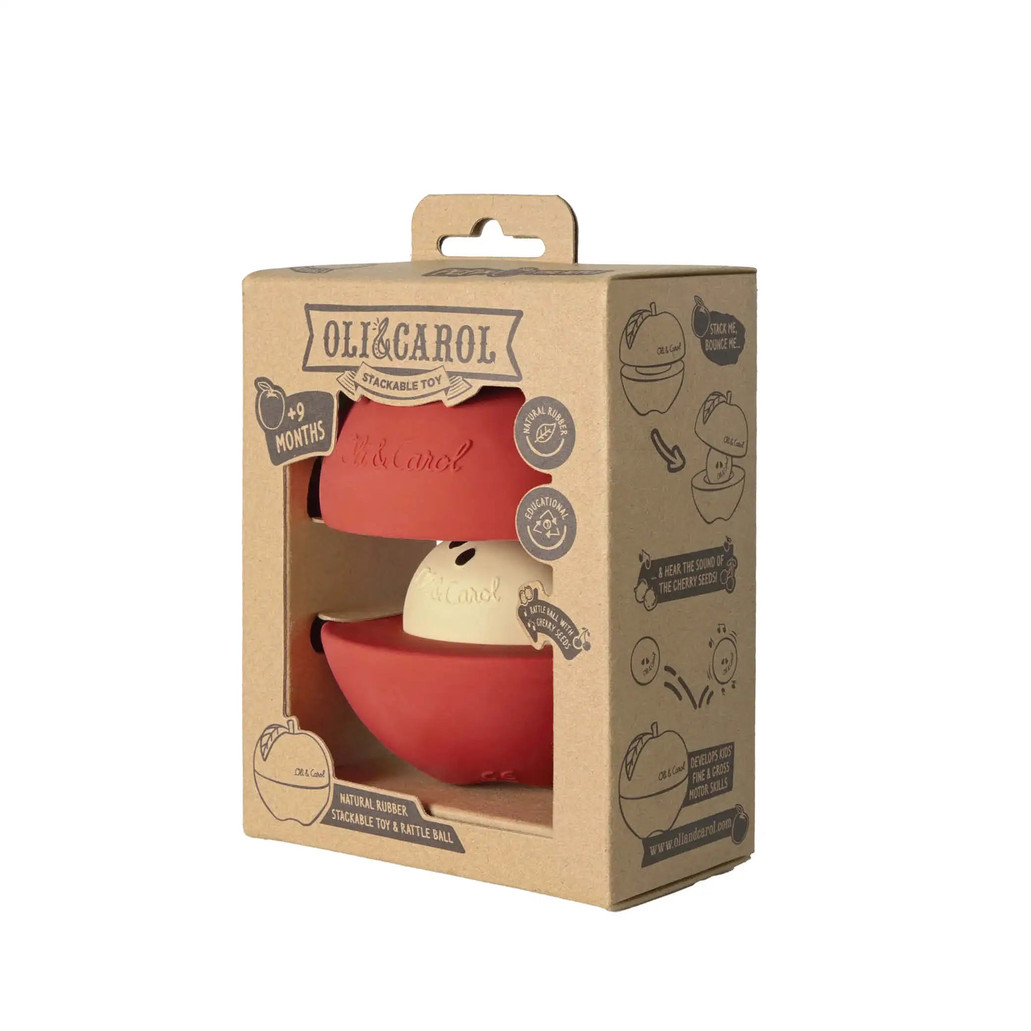 Stacking Toy & Rattle Ball Apple