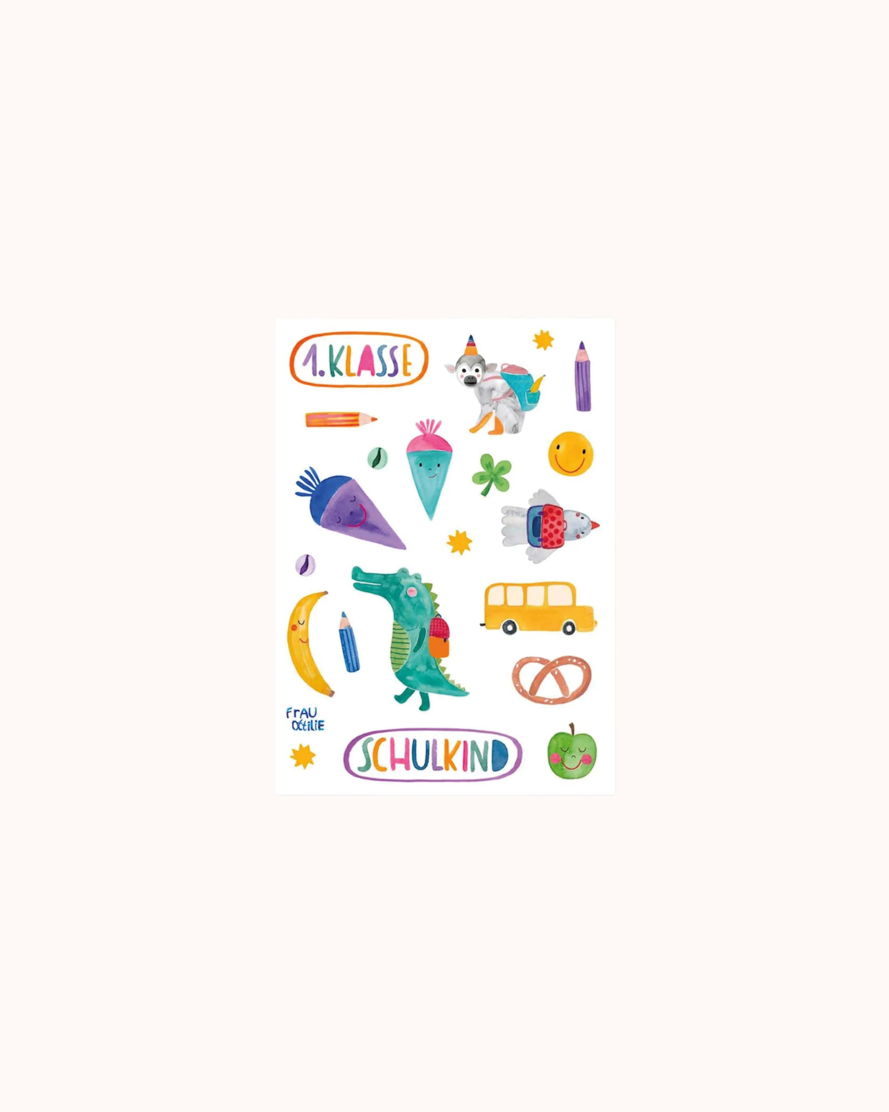 Dishwasher-safe Stickers First Day of School