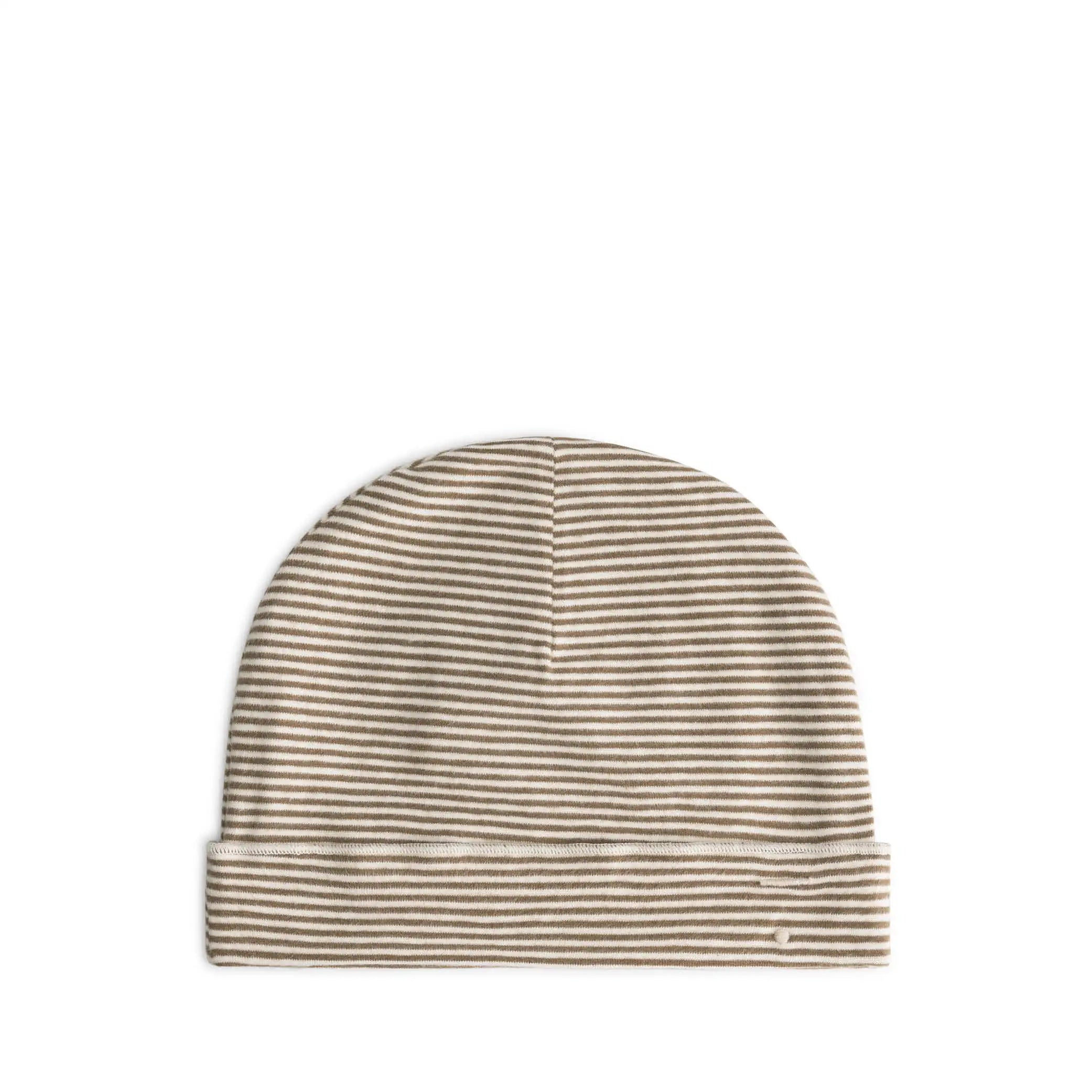Baby Beanie in woody/cream