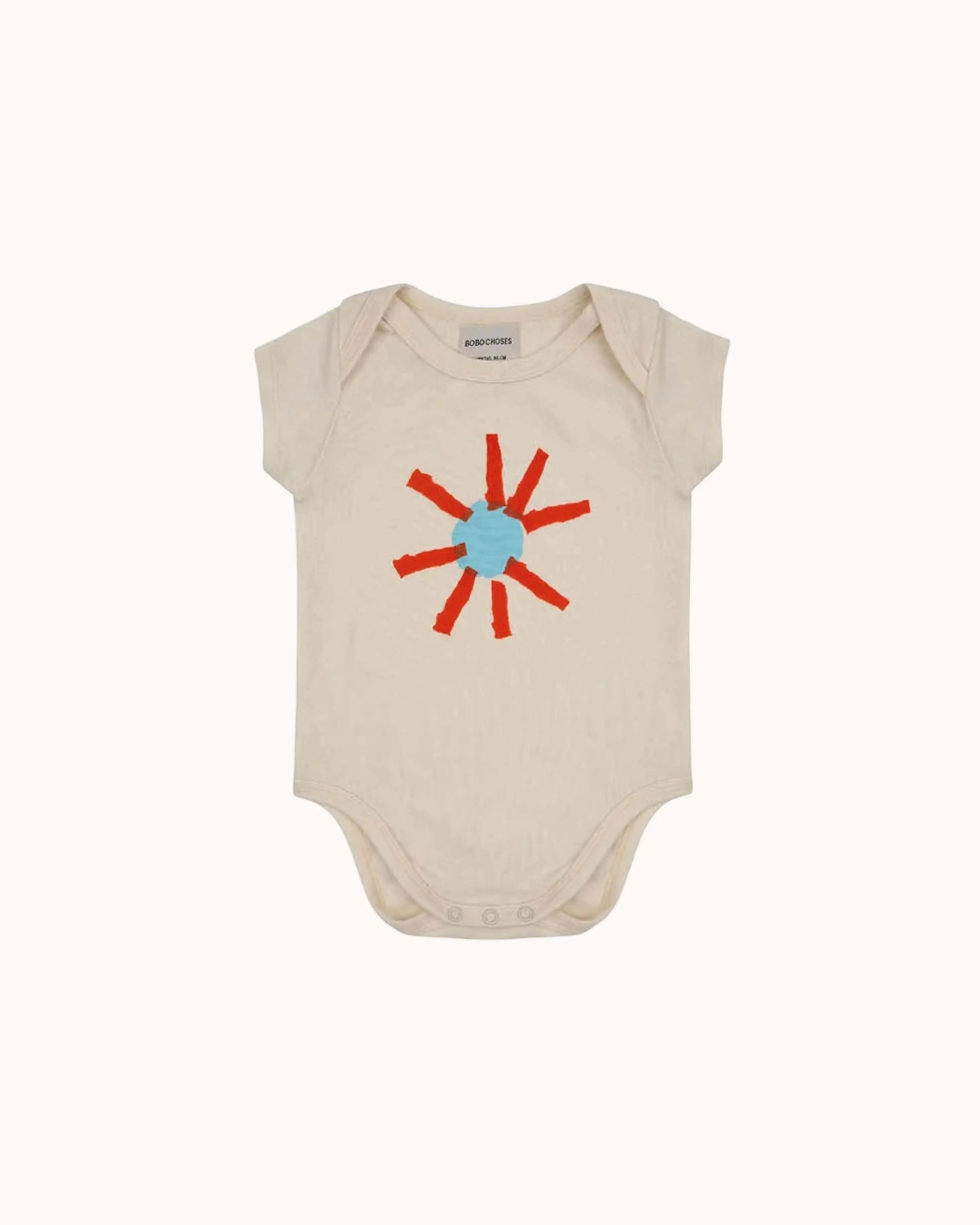 Kurzärmlige Baby Bodys im Sonnen mix