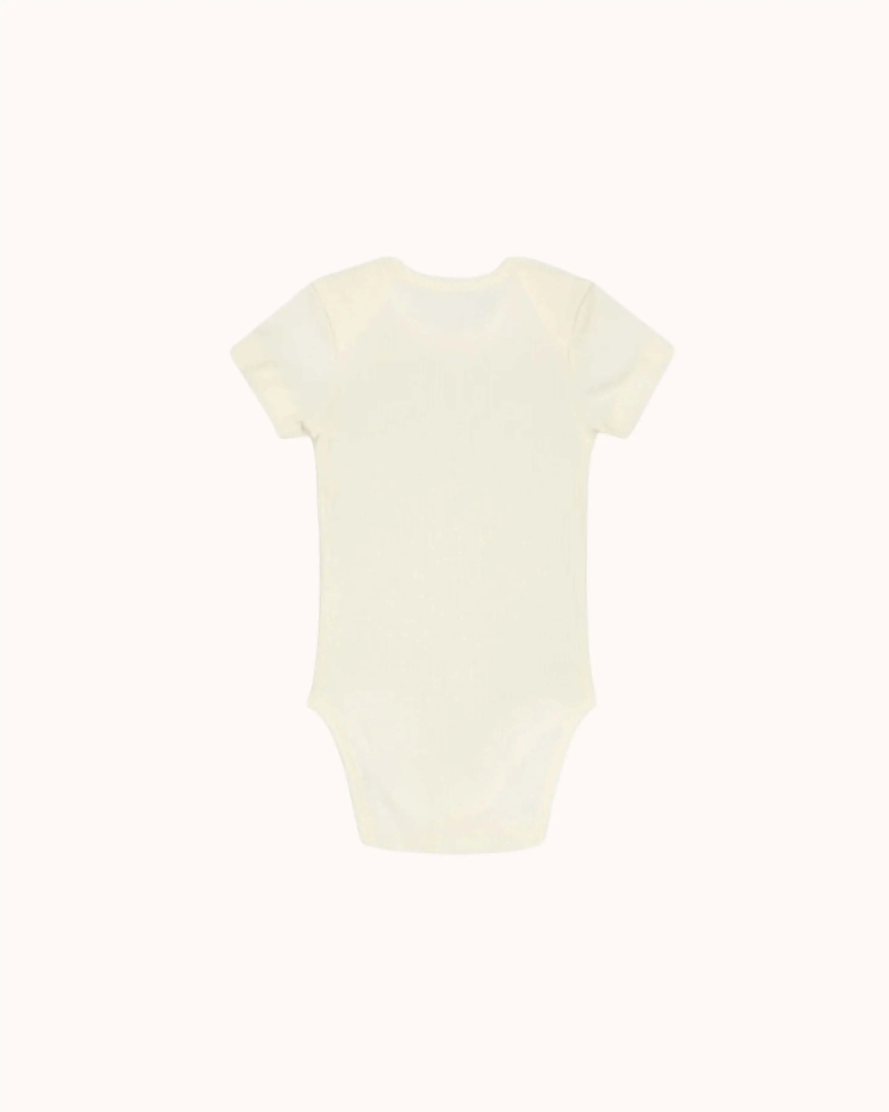 Set of 2, Short-sleeved Baby Body in cream