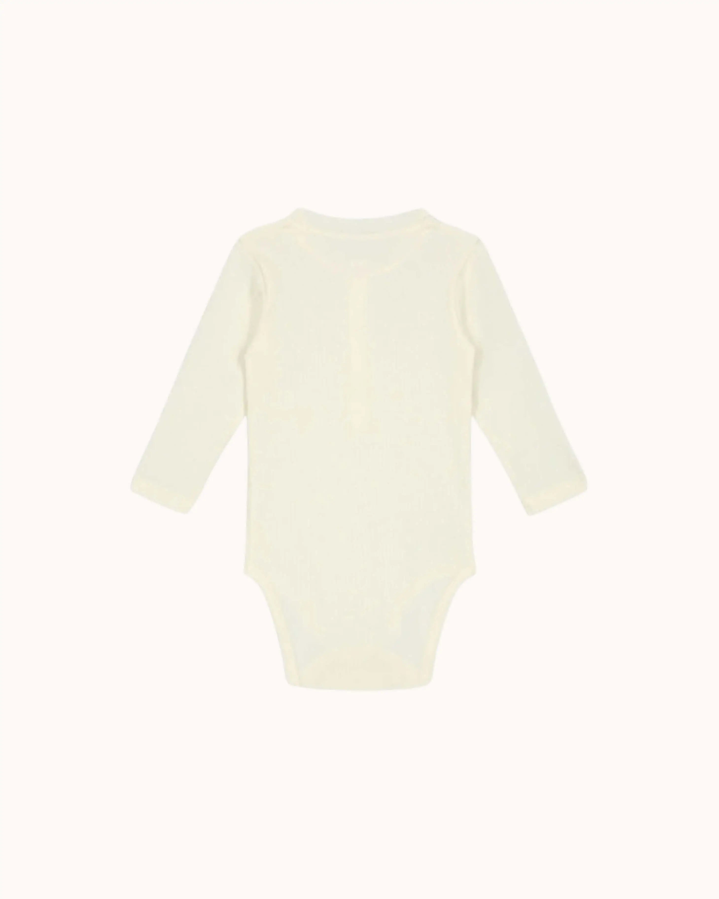 Langärmliger Baby Body in cream
