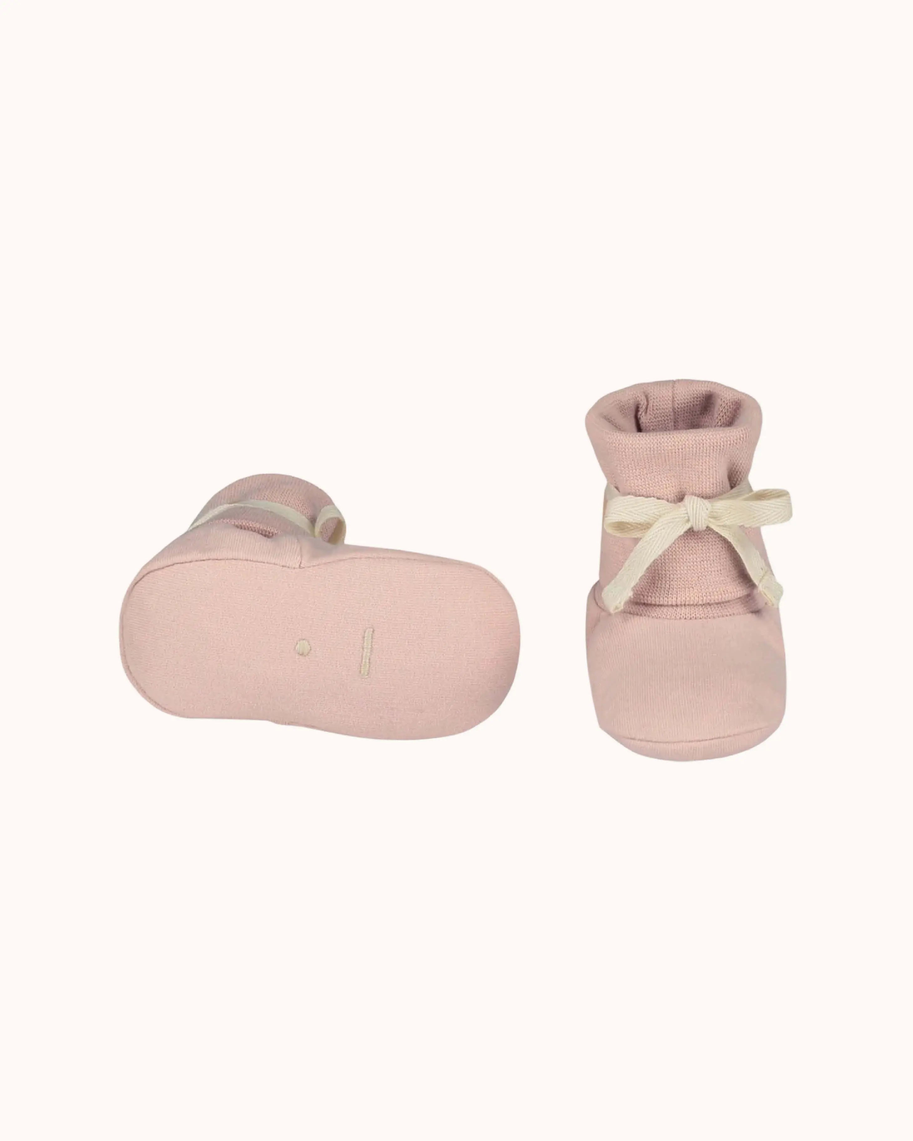 Baby Booties in faded pink