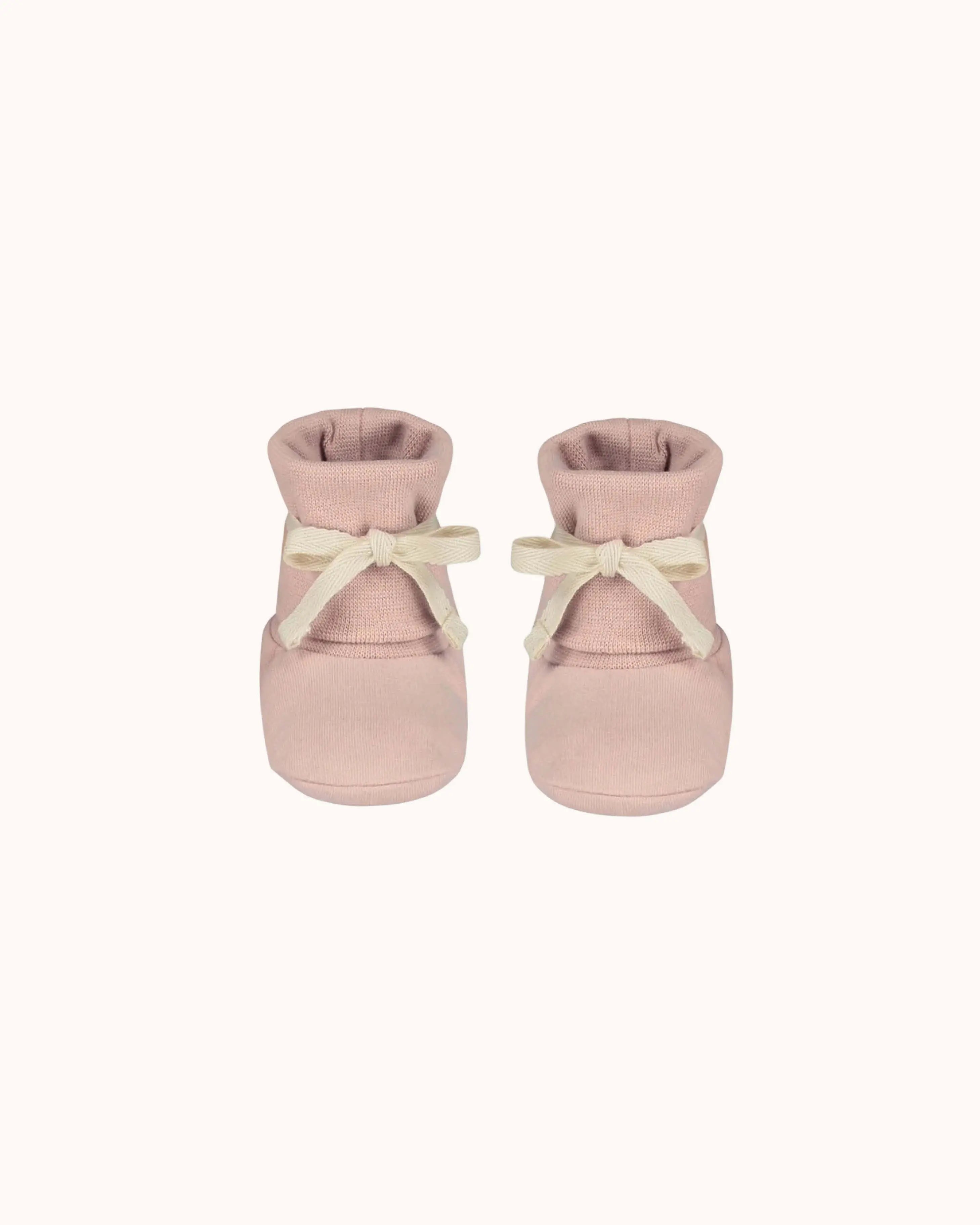 Baby Booties in faded pink