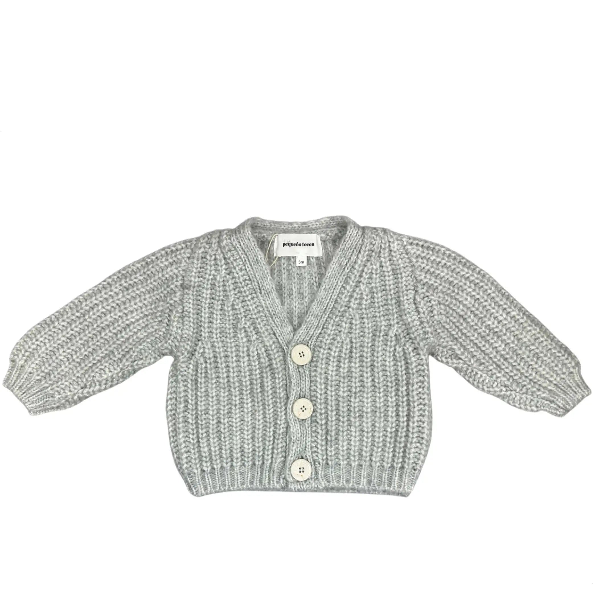 Baby Cardigan in grau