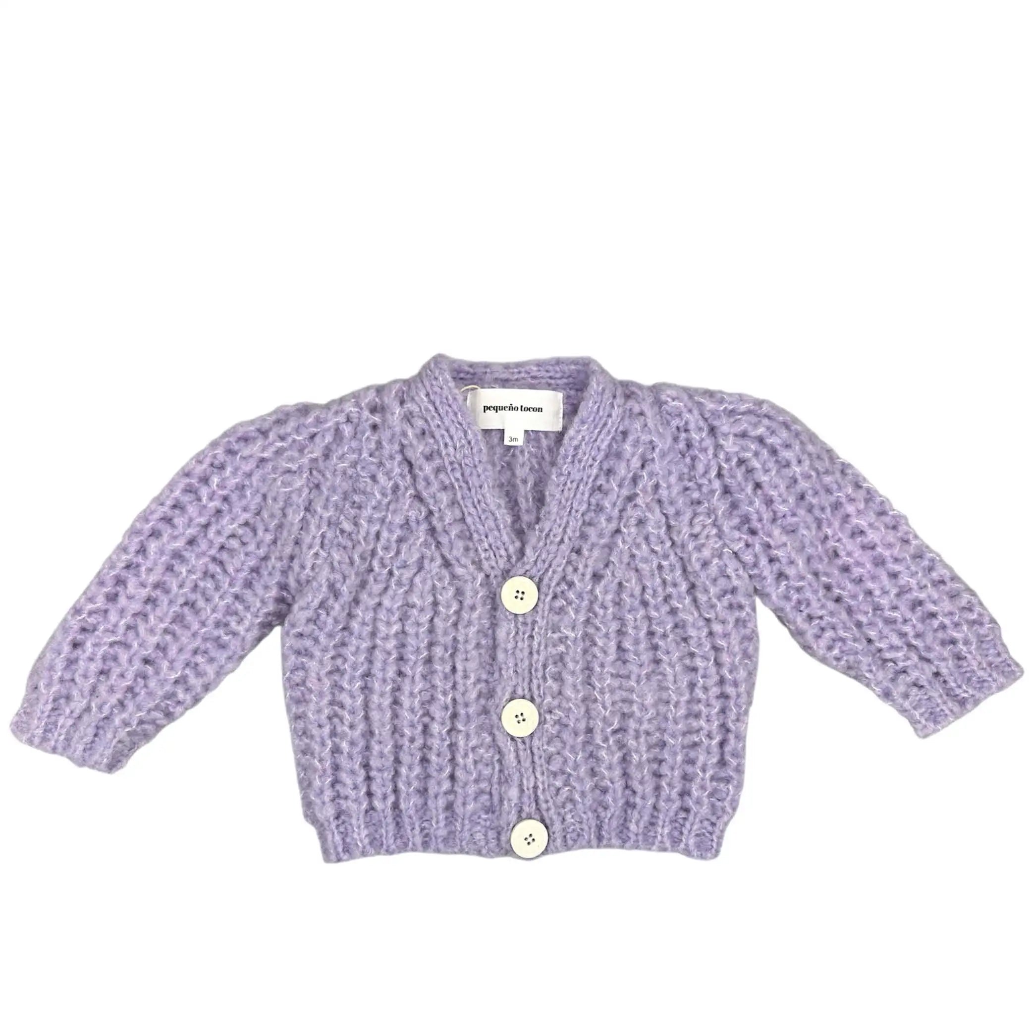 Baby Strickjacke in lila