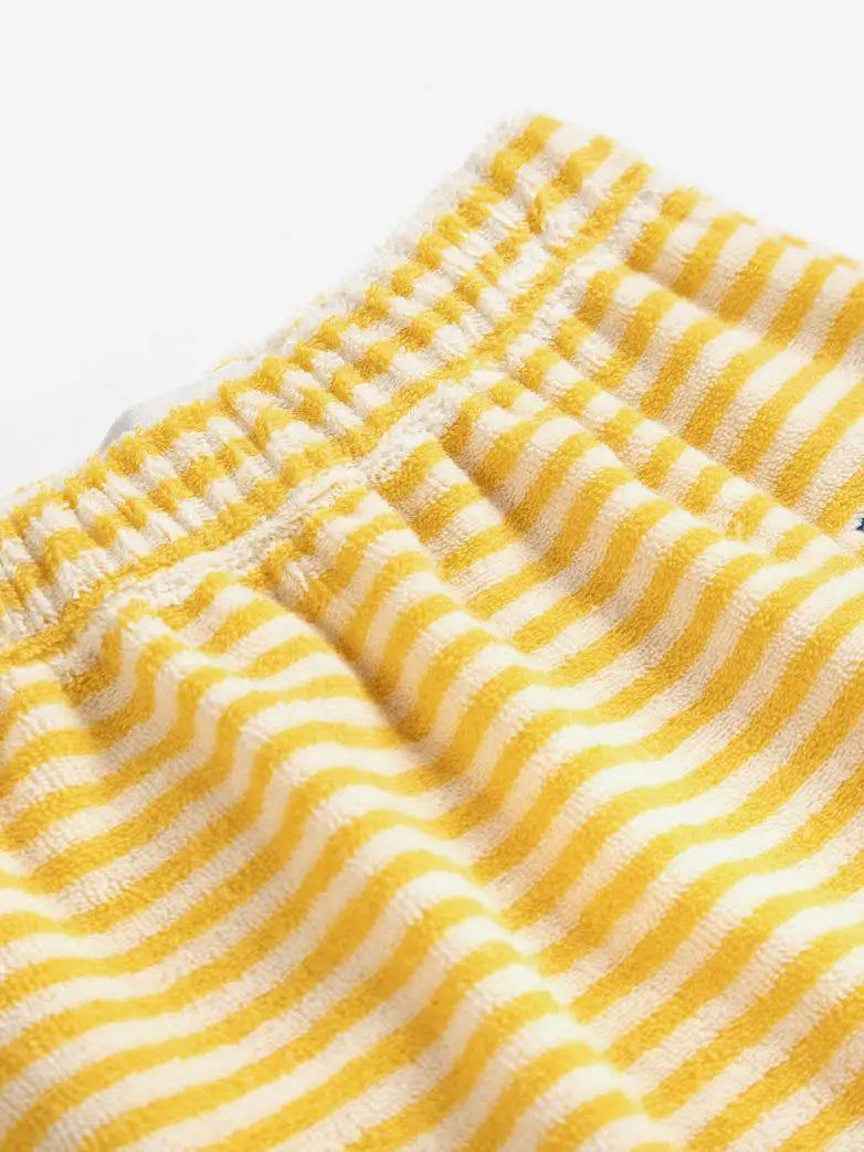Baby Frottee Hose in gelb gestreift