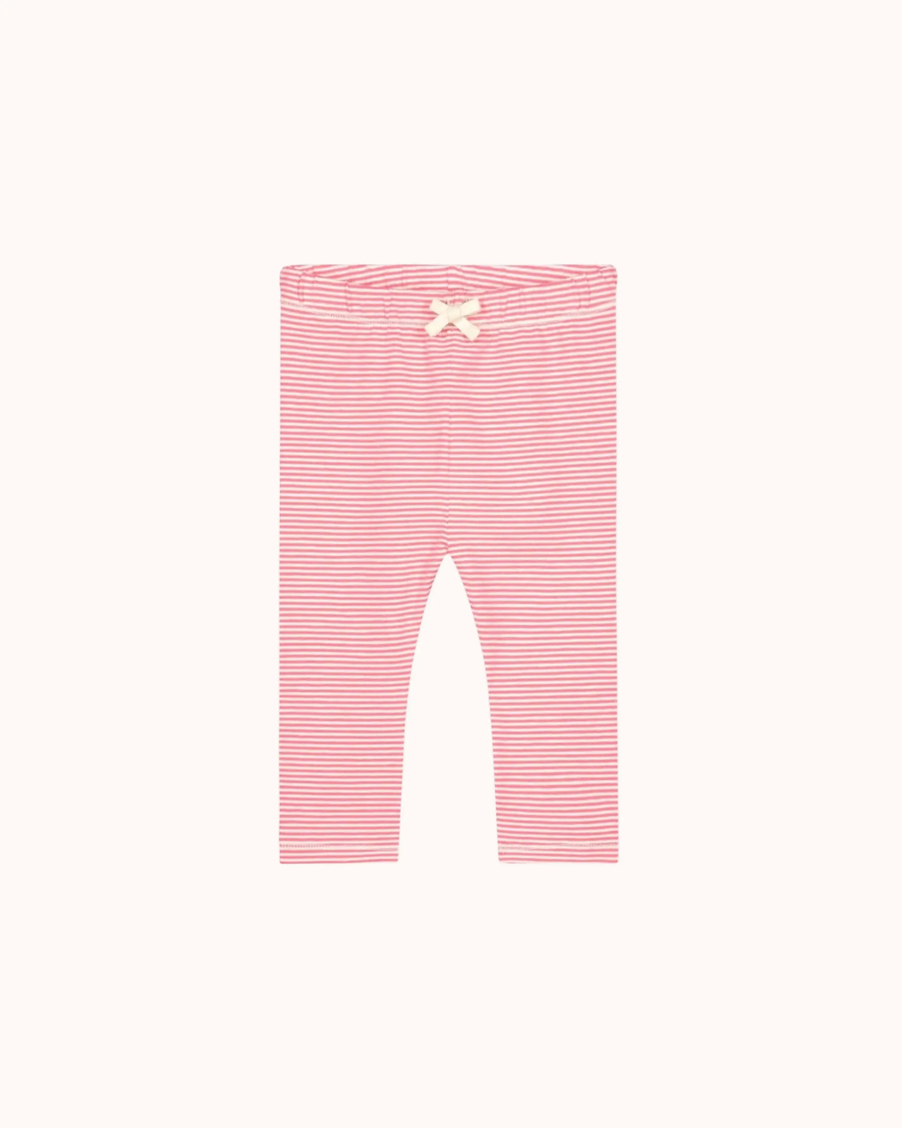 Baby Leggings in cherry/cream