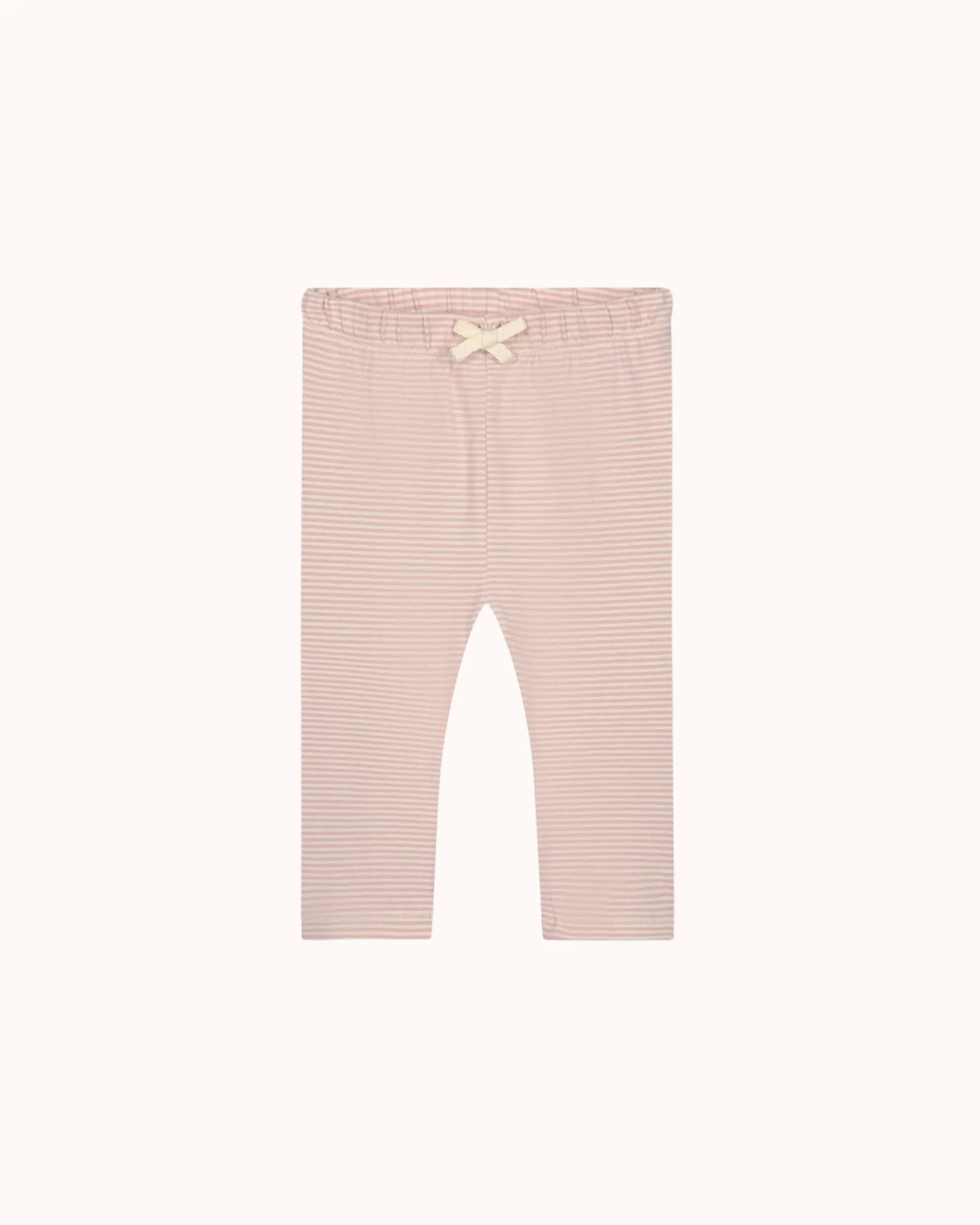 Baby Leggings in faded pink/cream