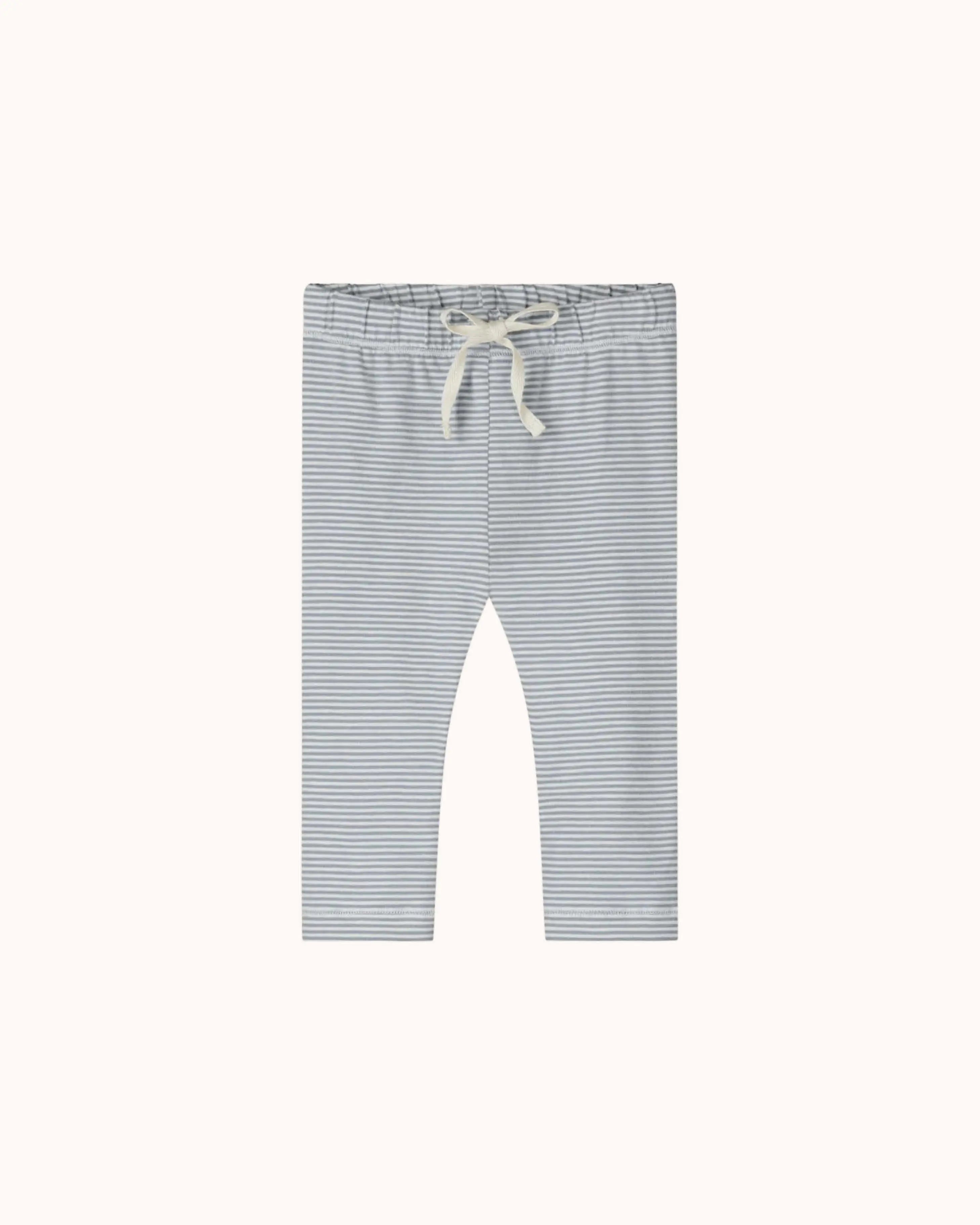 Baby Leggings in stone gray/cream