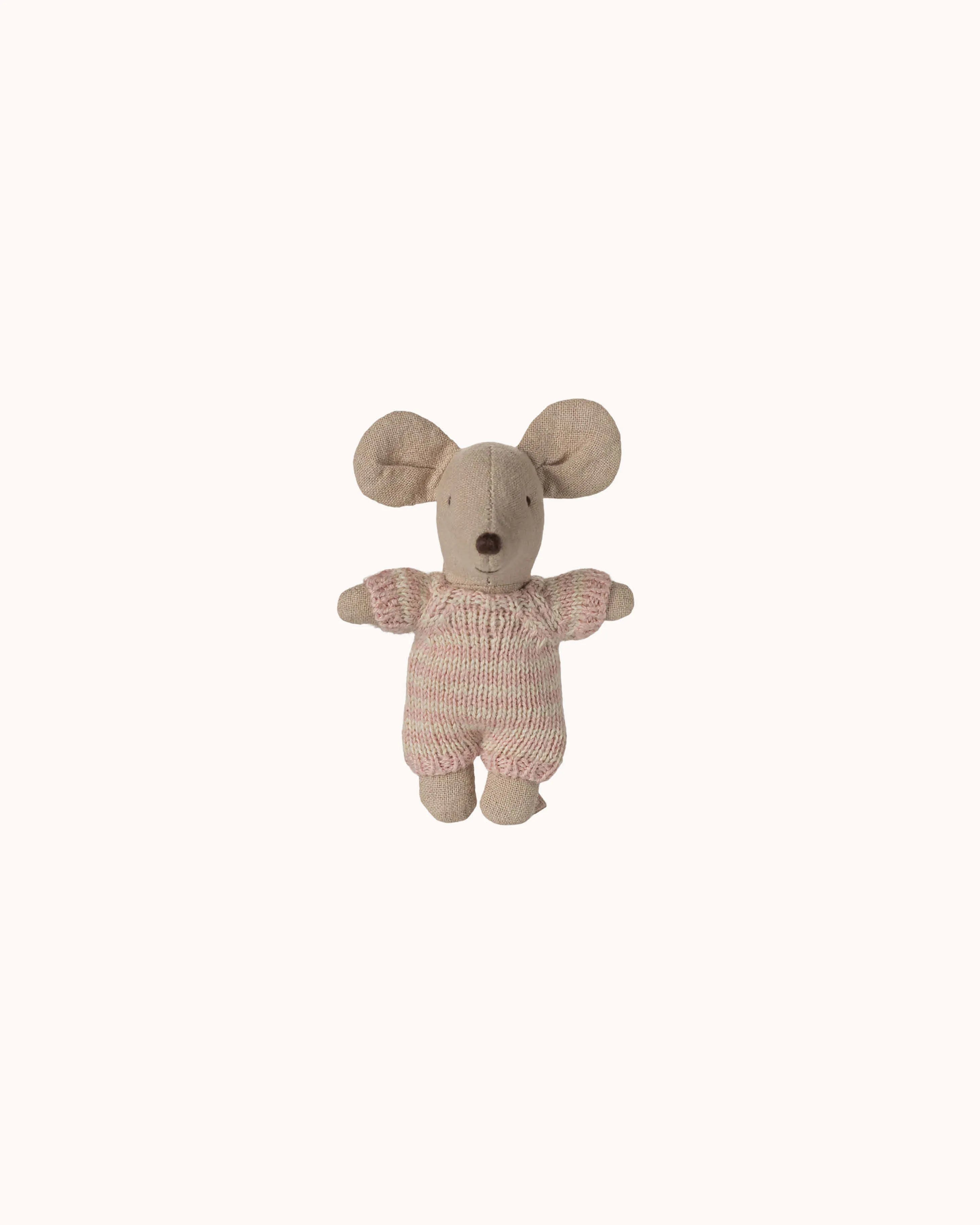 Baby Maus in rosa Tragetasche
