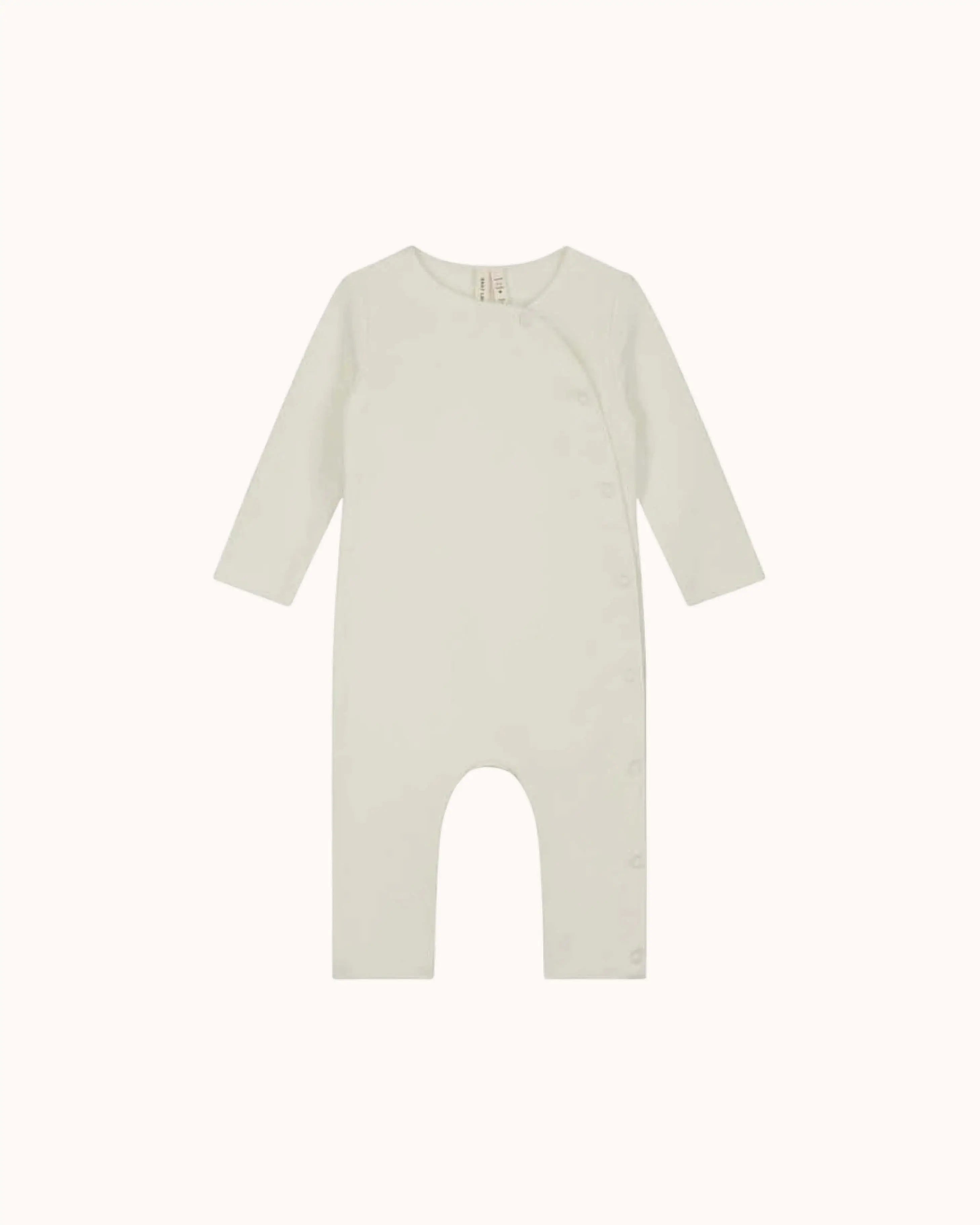 Baby Onesie with Snaps in cream