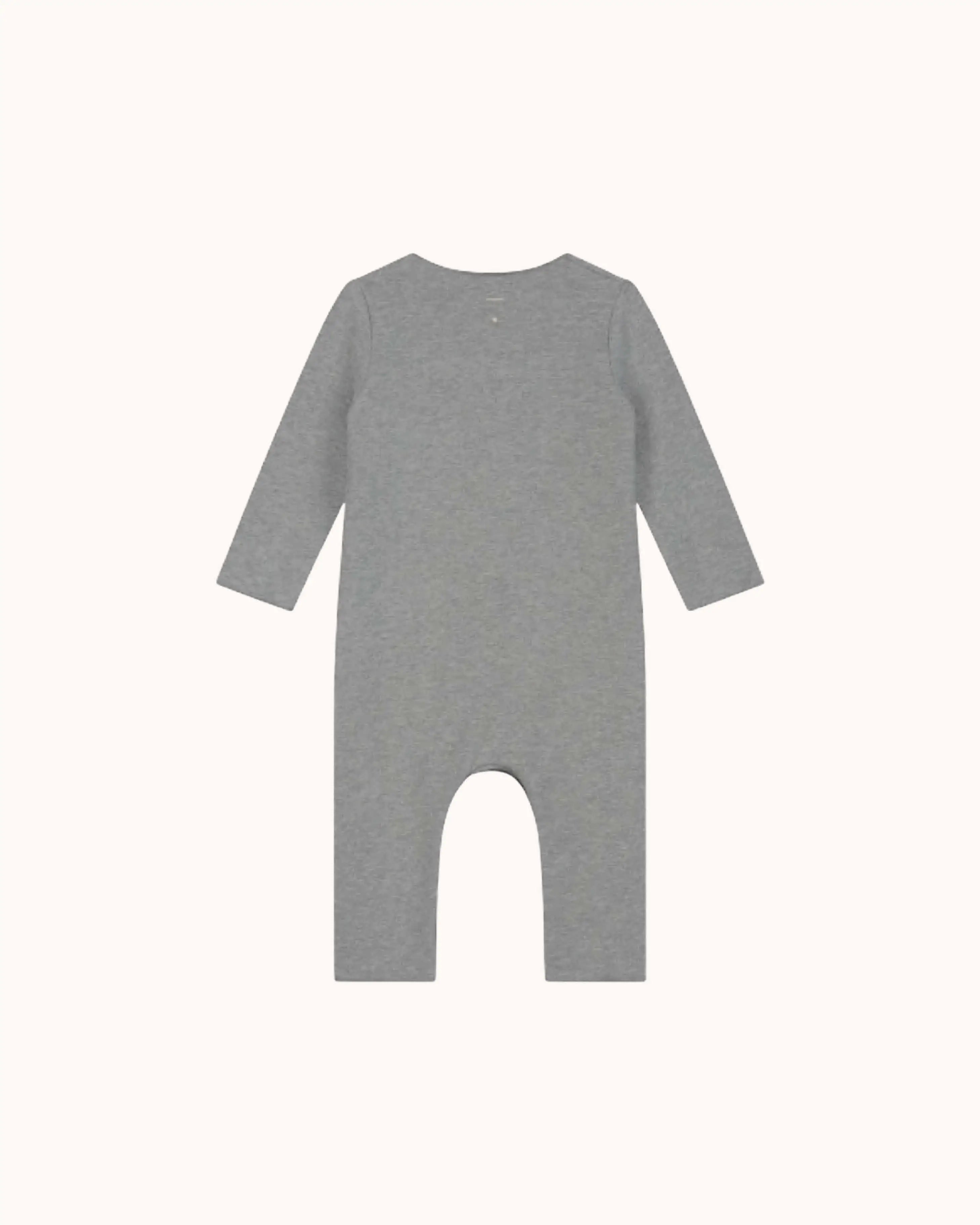 Baby Onesie with Snaps in grey melange