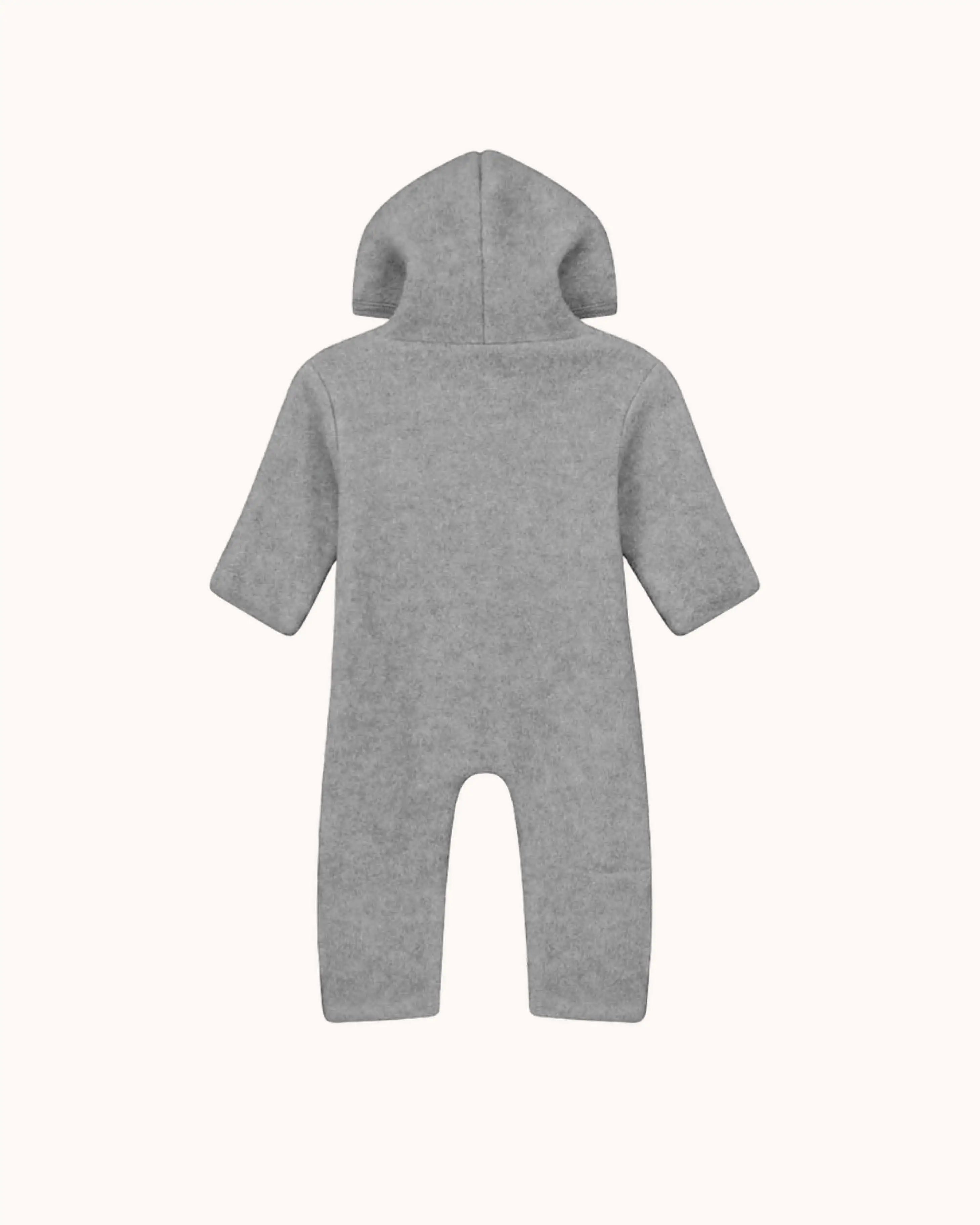 Wool Baby Overall in gray melange