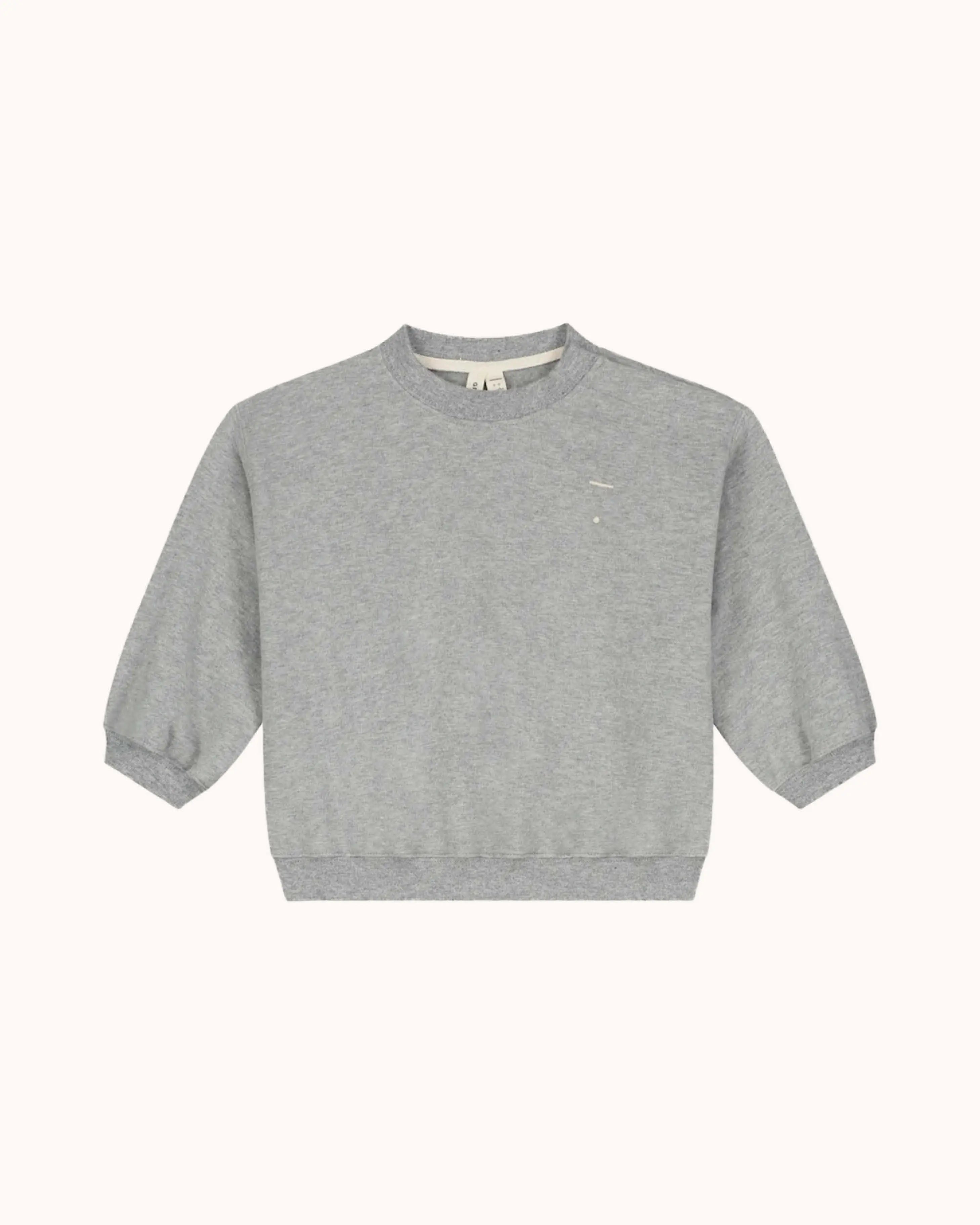 Baby Sweater in grey melange