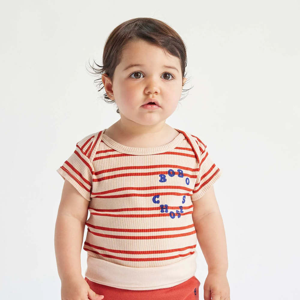 Kurzärmlige Baby Bodys im Sonnen mix