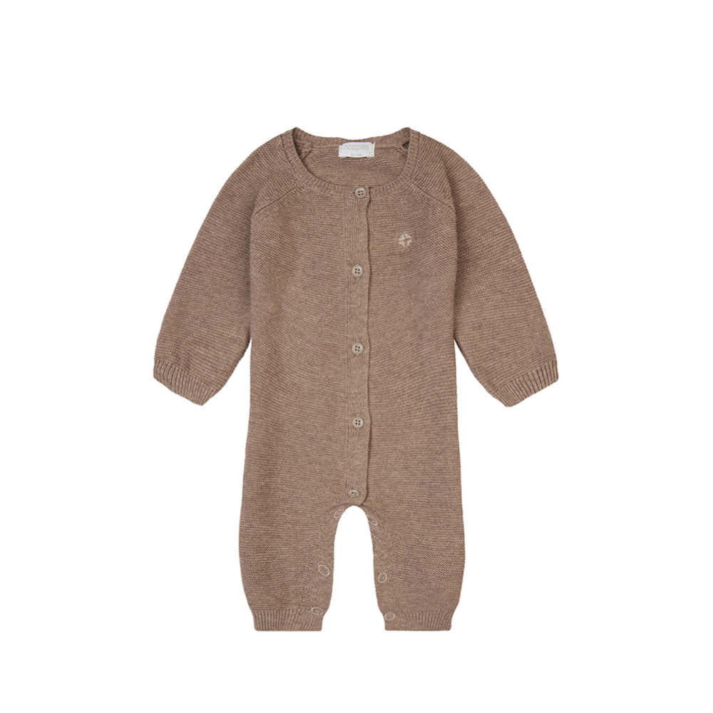 Baby Onesie in taupe melange