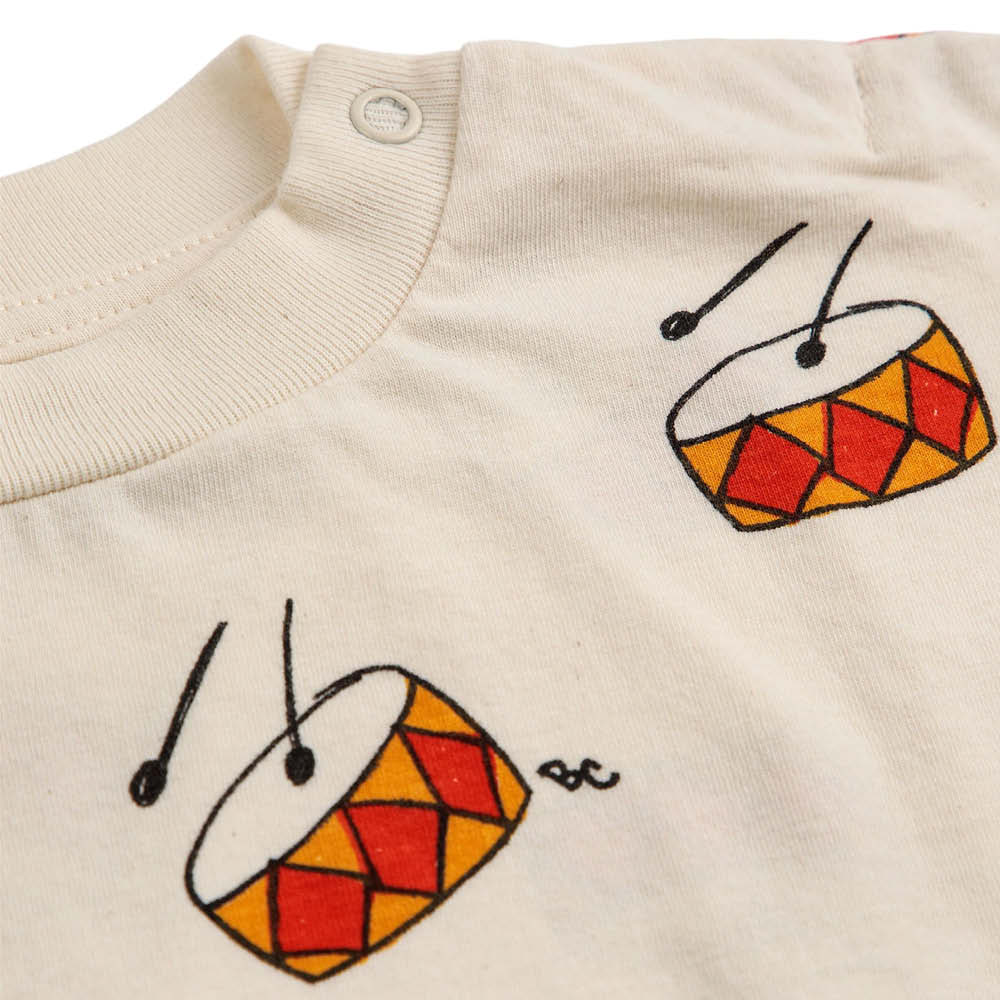 Ärmelloses Baby T-Shirt mit Trommeln