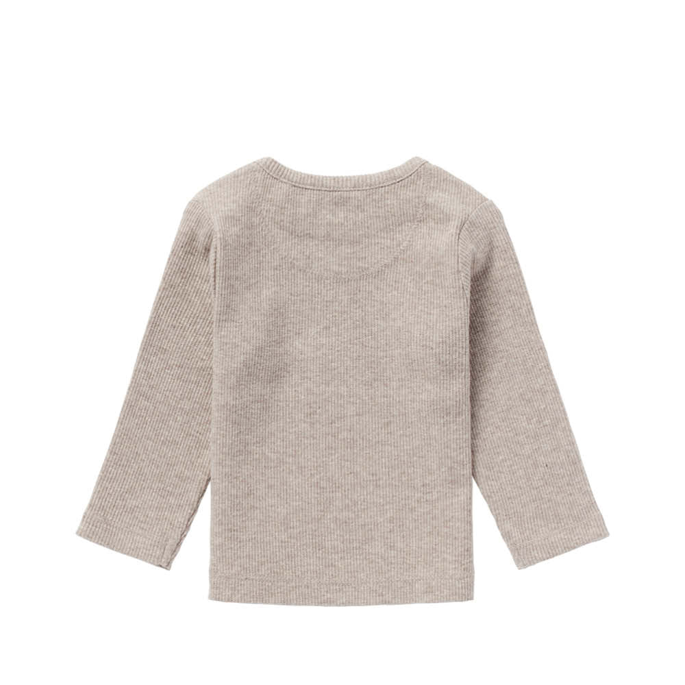 Baby T-Shirt Natal in taupe melange