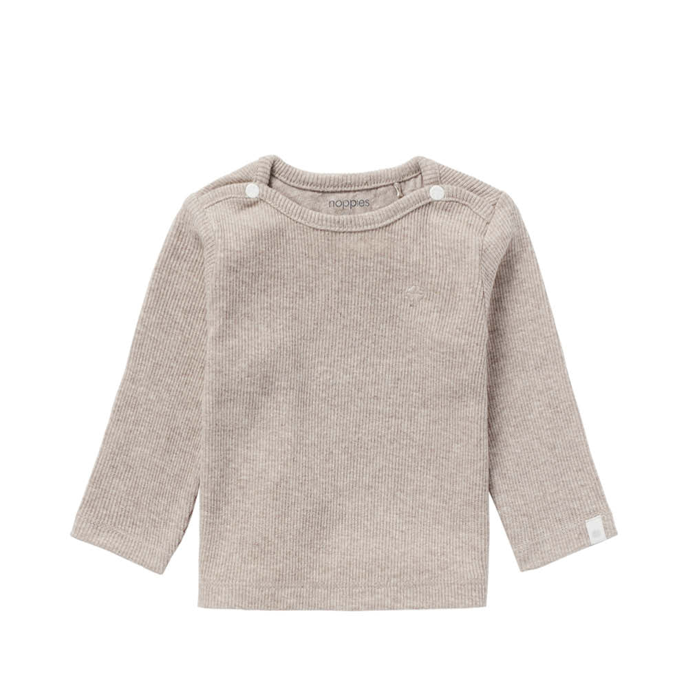 Baby T-Shirt Natal in taupe melange