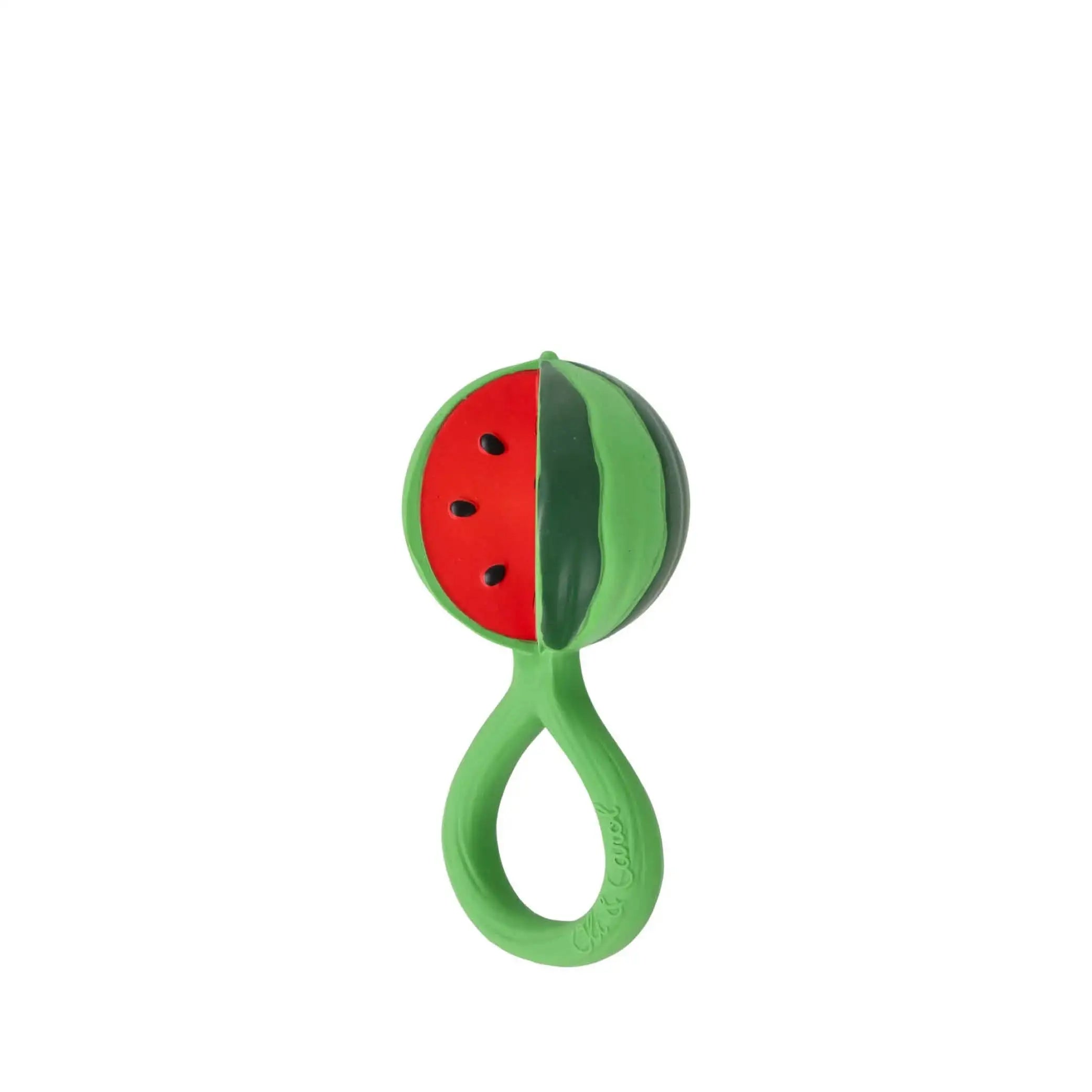 Beißring und Rassel Wassermelone