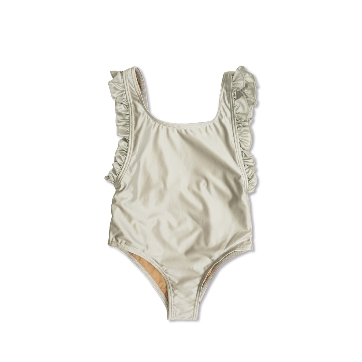 Swimsuit in silver metallic