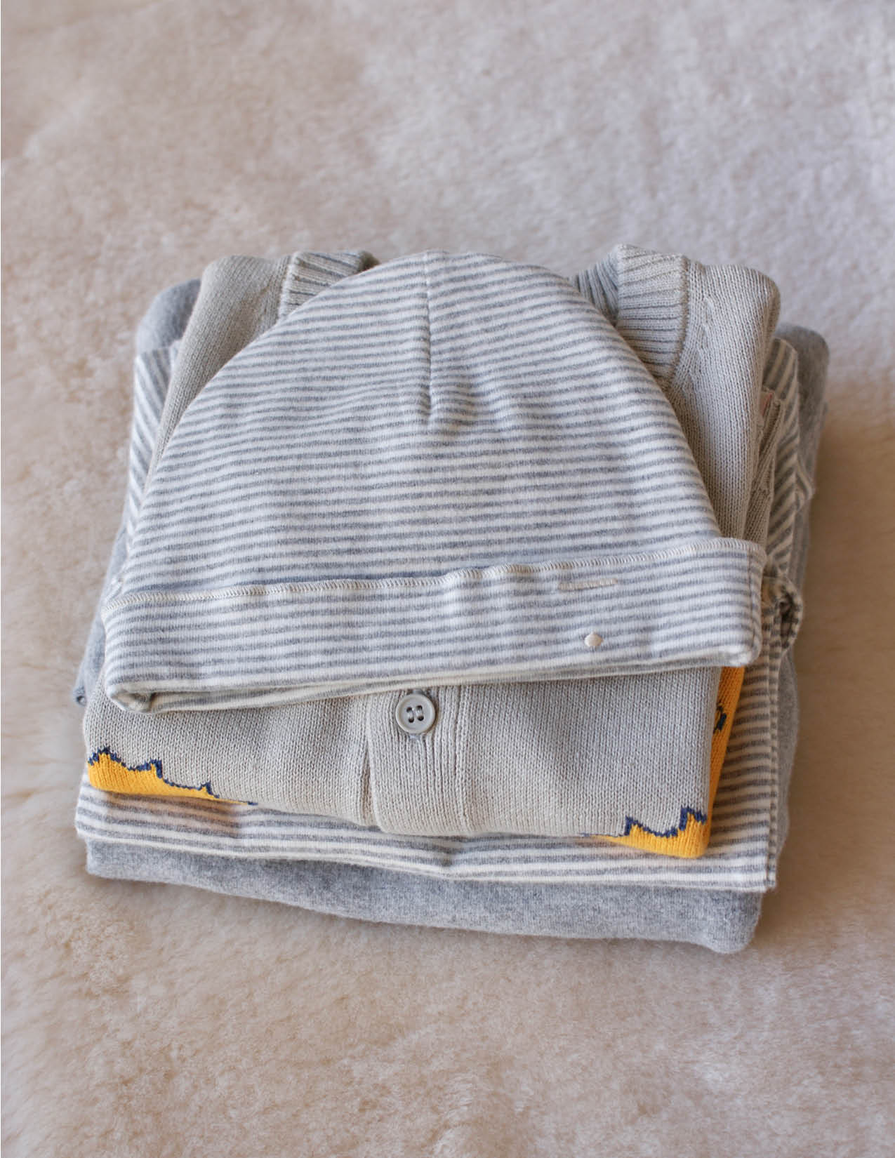Baby Beanie Gray Label