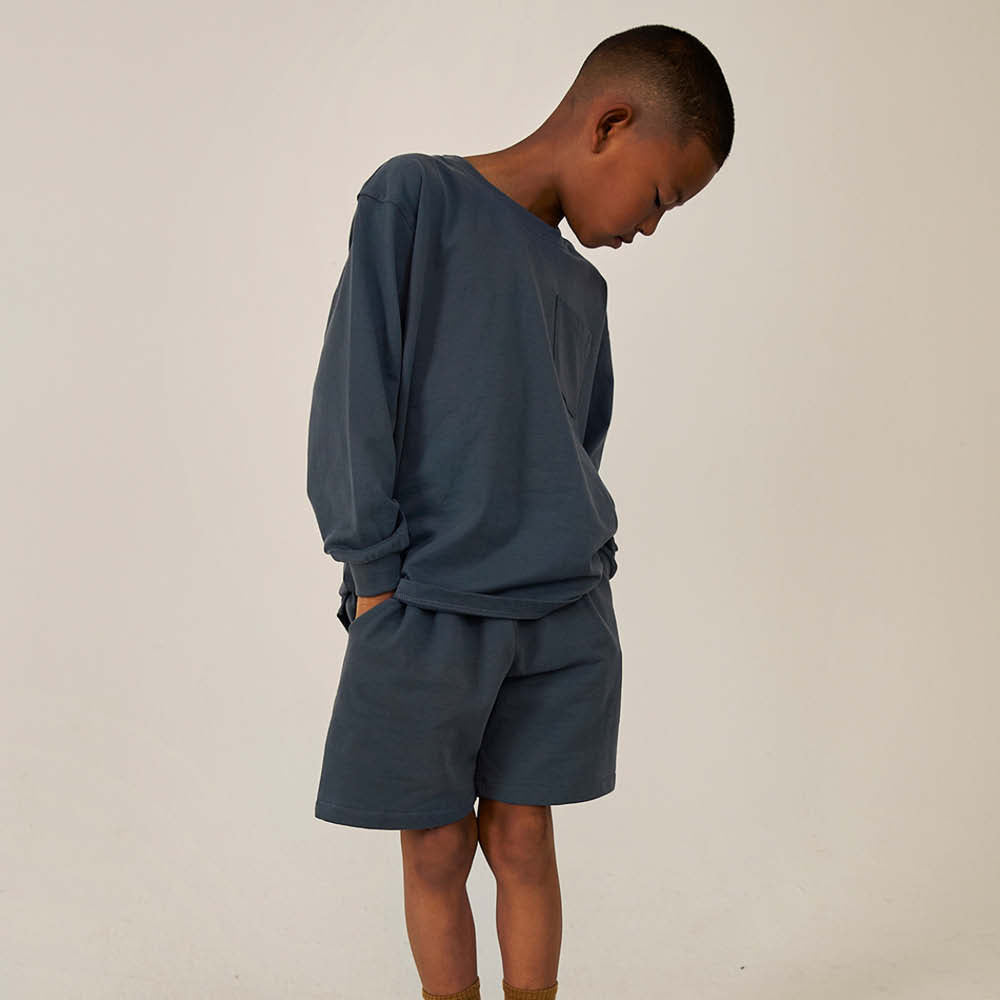 Bermuda Shorts in blue grey