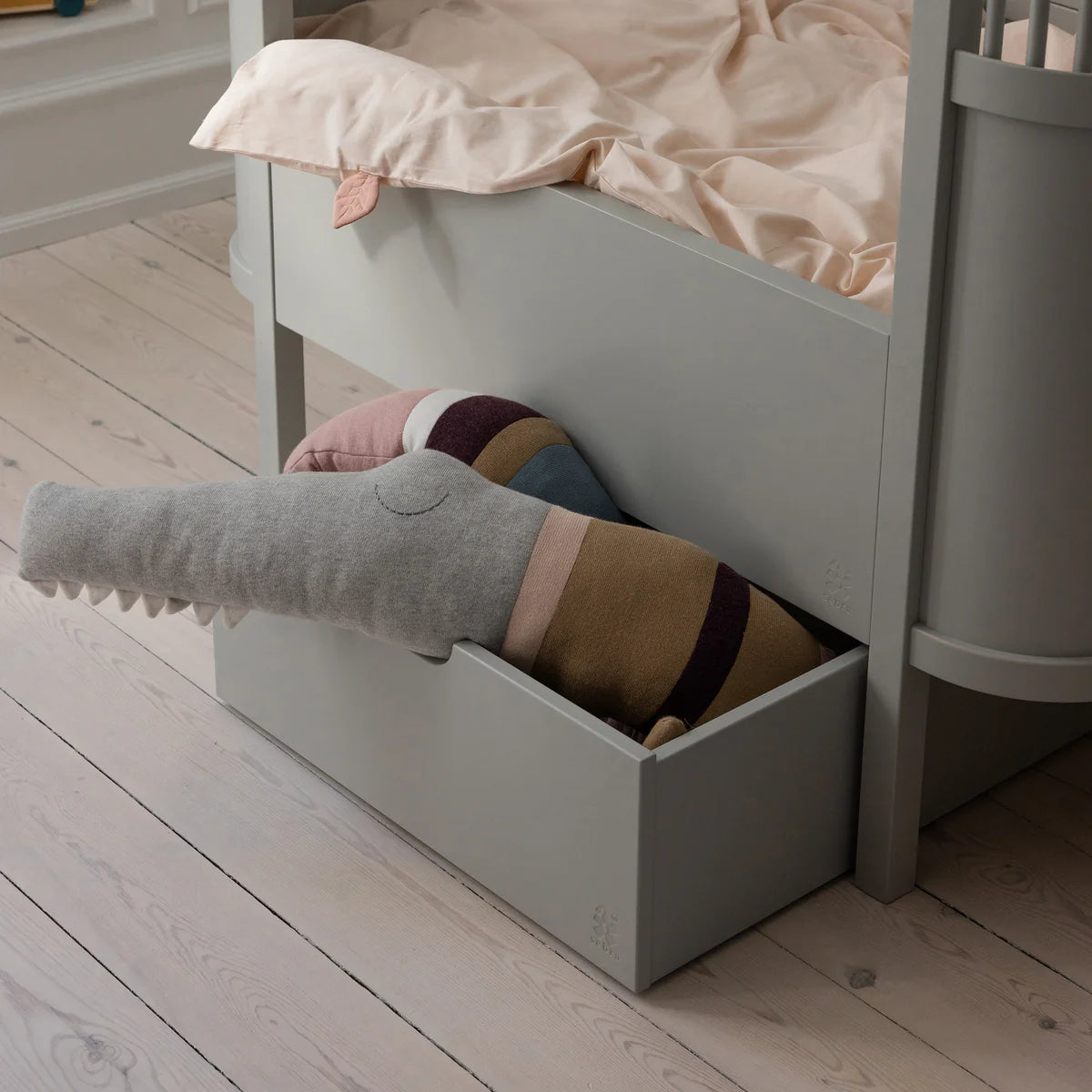 Baby & Junior Bed Drawer in stone grey