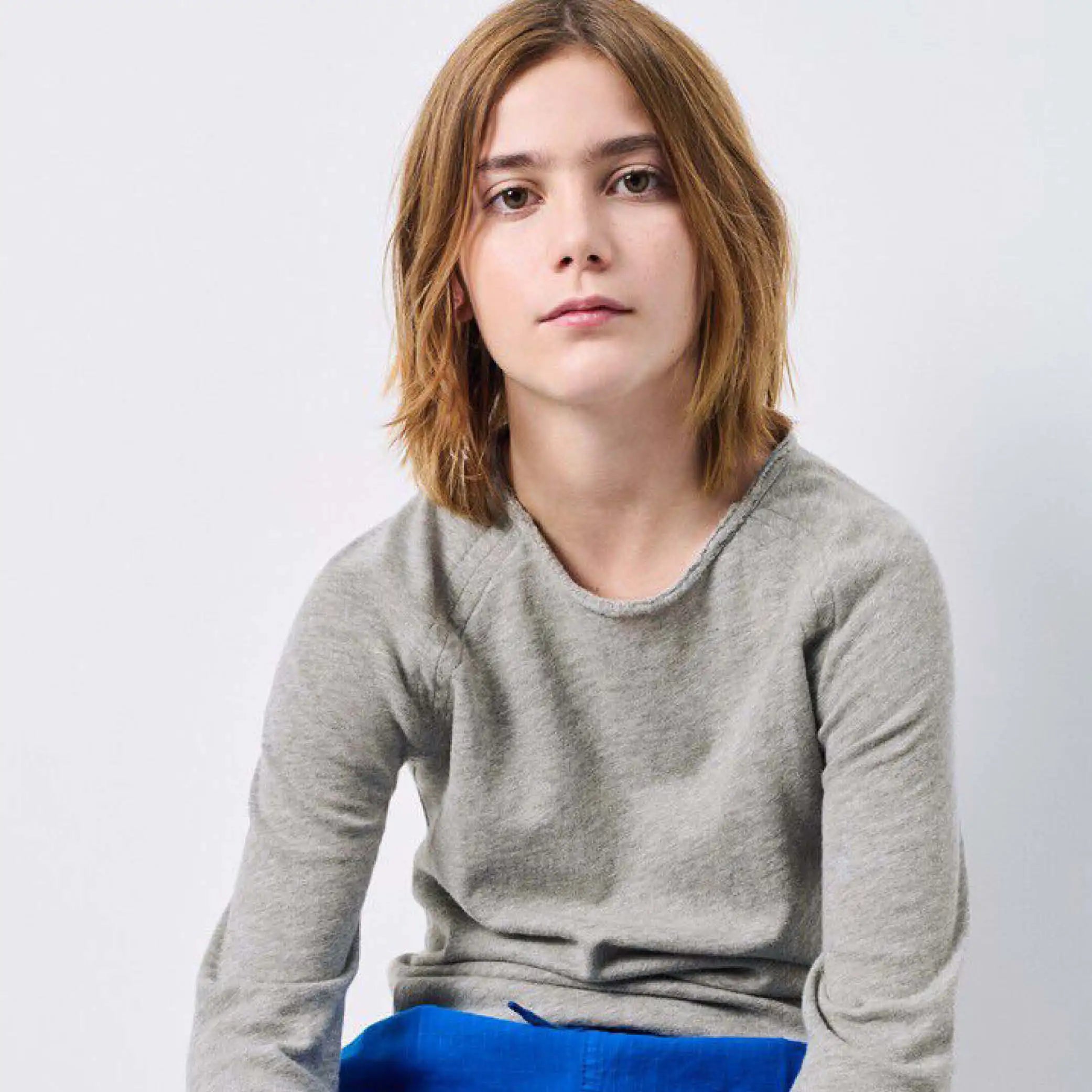 Long-sleeved T-Shirt Sonoma in gris chine