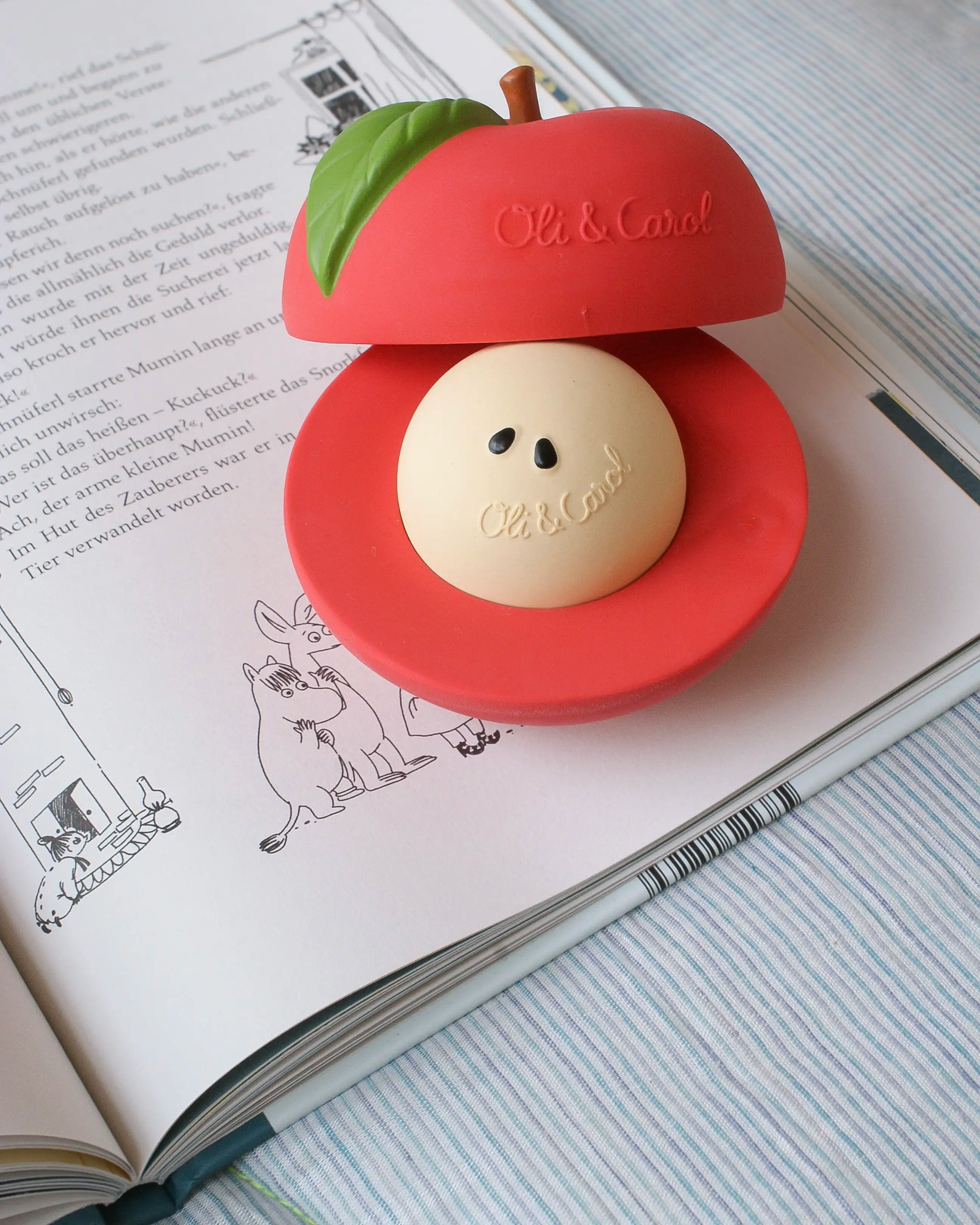 Stapelspiel & Rasselball Apfel