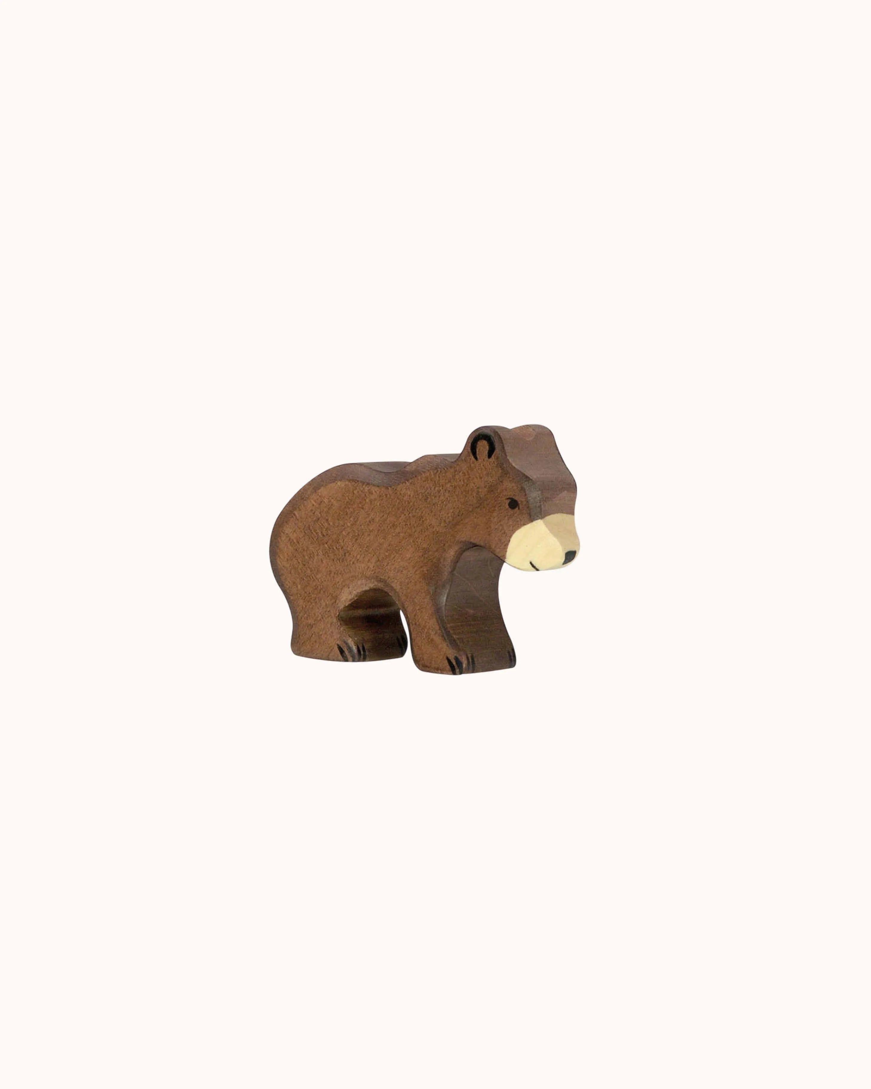Wooden Figure Brown Bear Baby